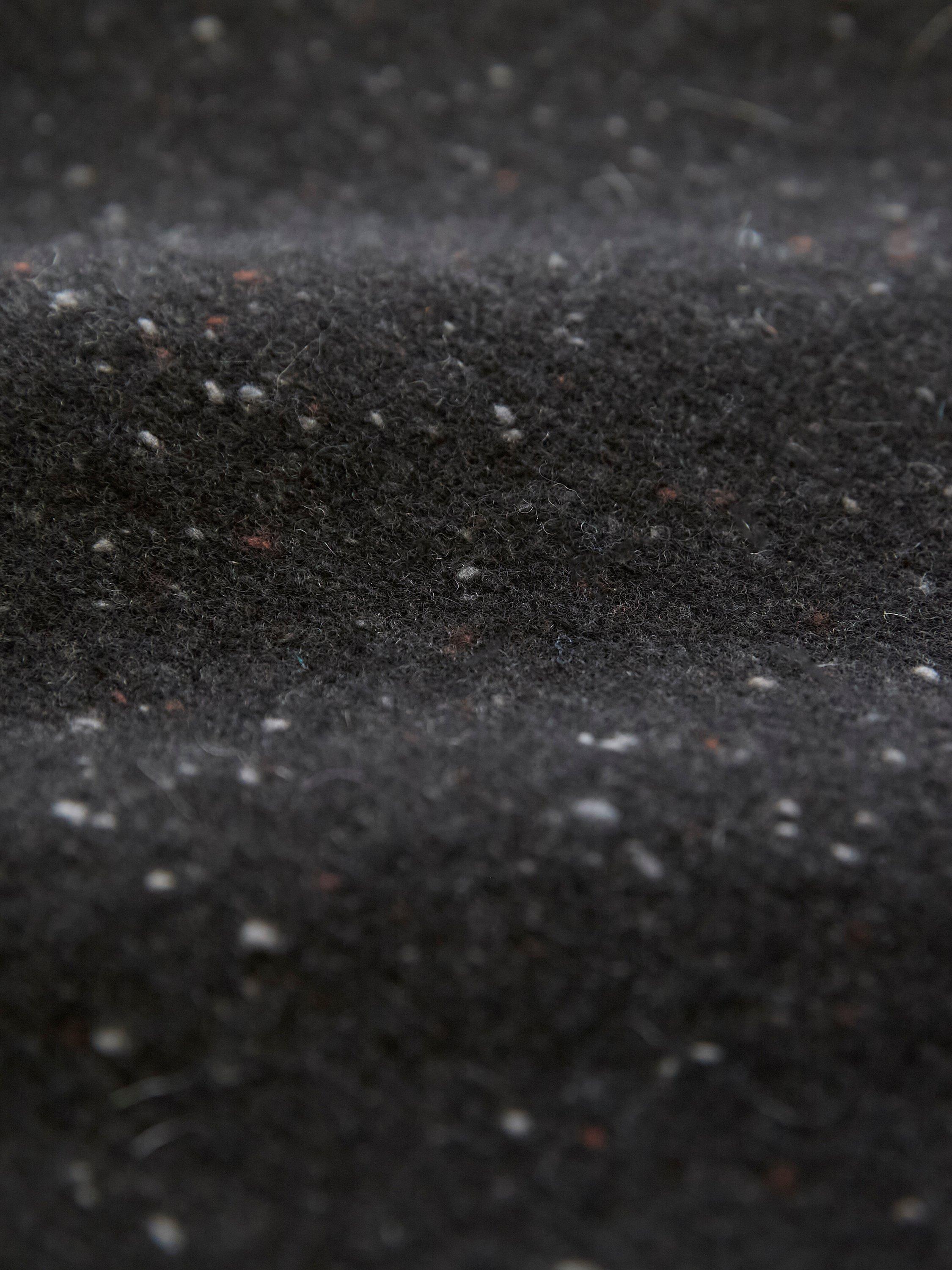 Product image 8 of 9, which shows Celtic & Co. Fleck Pure Wool Midi Skirt, Charcoal, XS