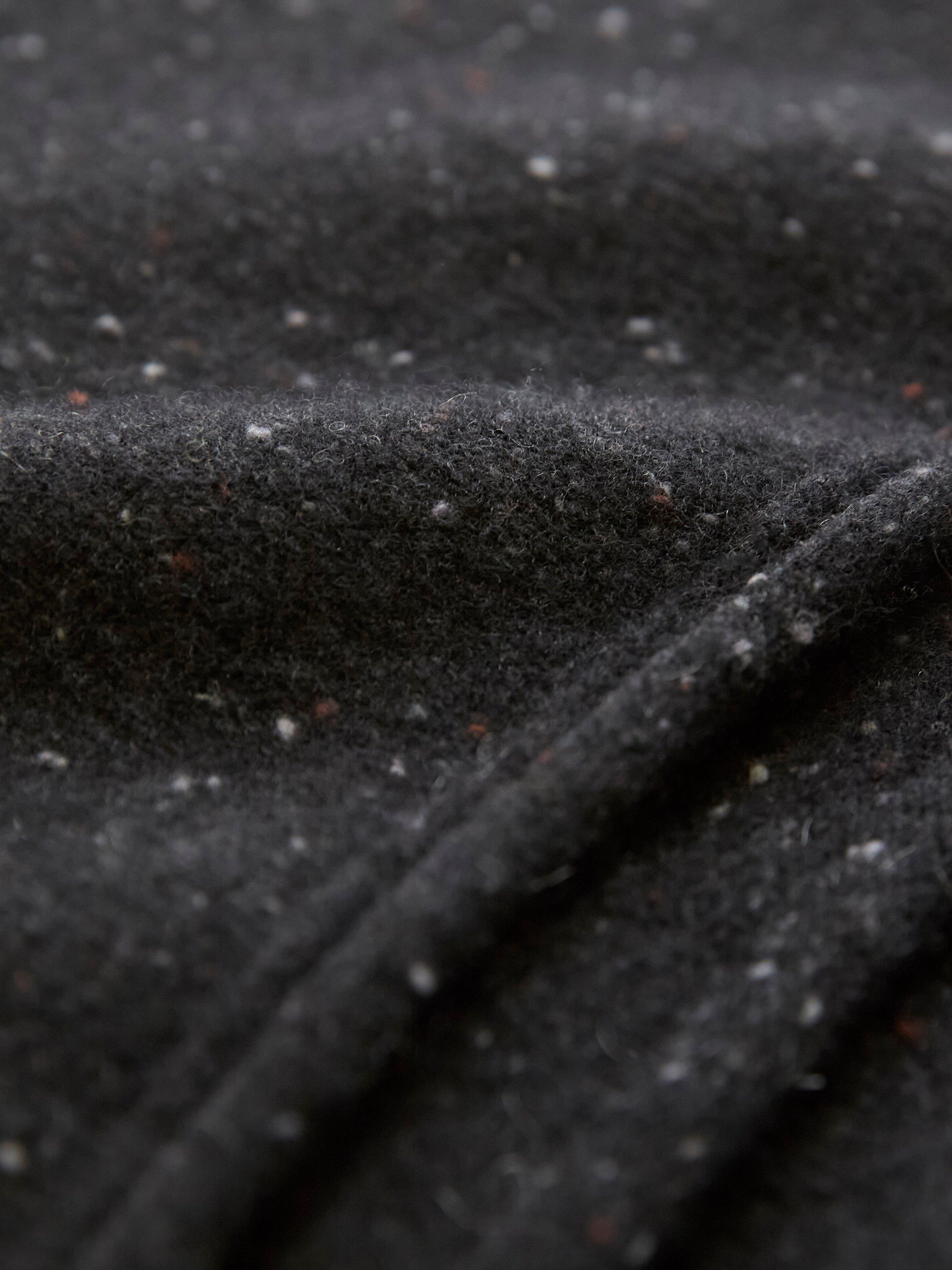 Product image 9 of 9, which shows Celtic & Co. Fleck Pure Wool Midi Skirt, Charcoal, XS