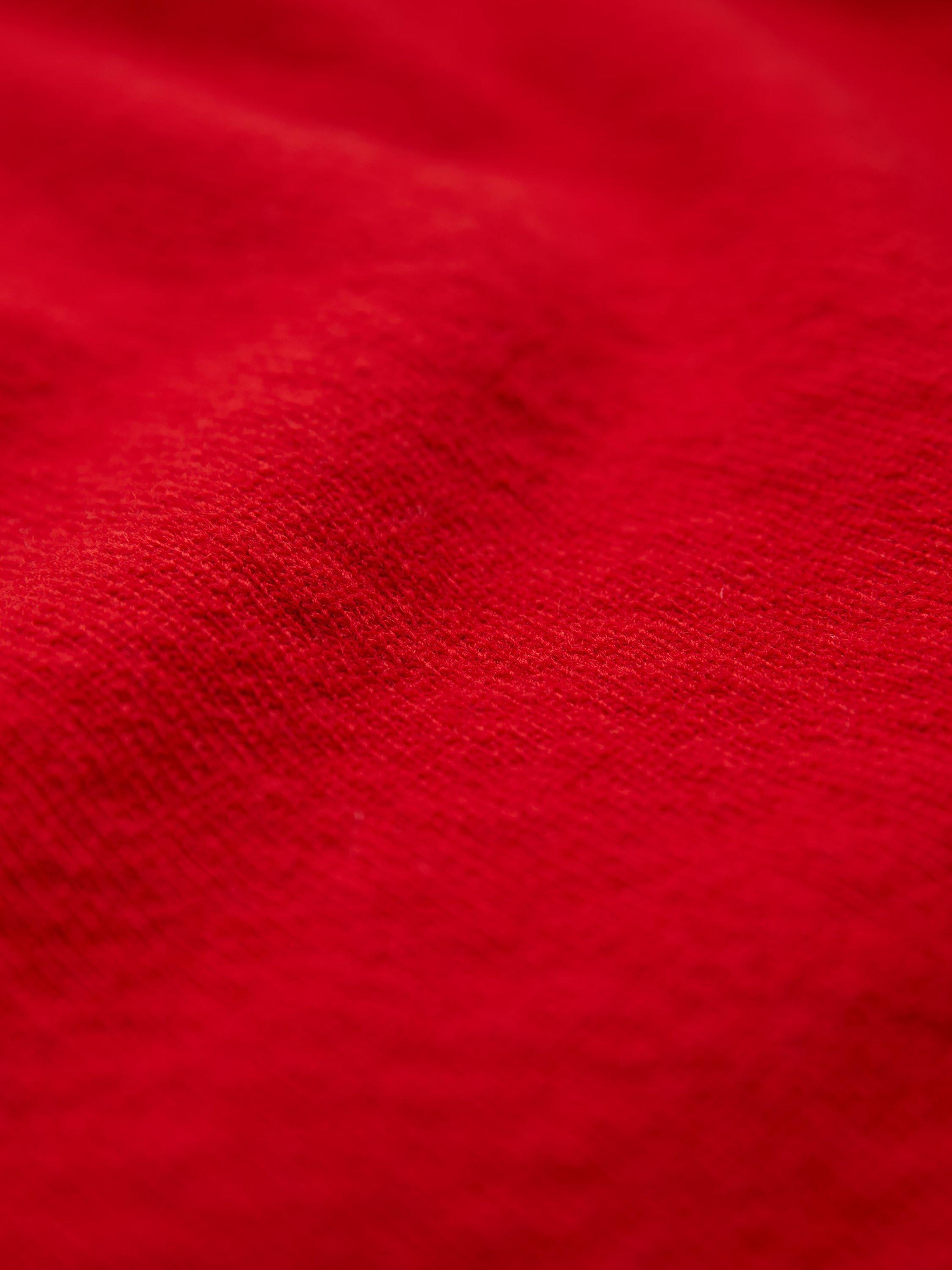 Product image 6 of 7, which shows Celtic & Co. Slouch Roll Neck Pure Wool Jumper, Garnet, XS