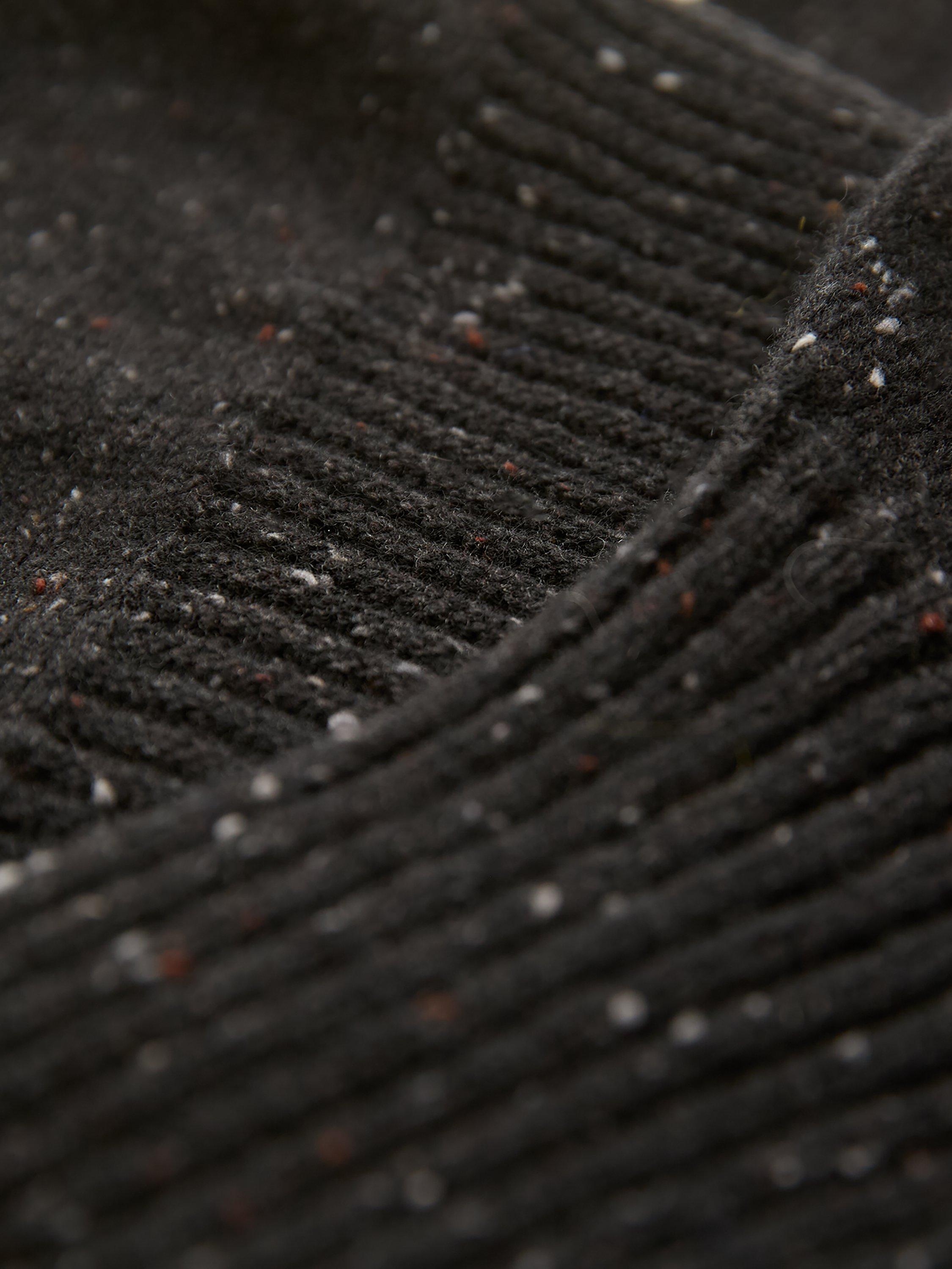 Product image 6 of 8, which shows Celtic & Co. Fleck High Neck Pure Wool Jumper, Charcoal, XS