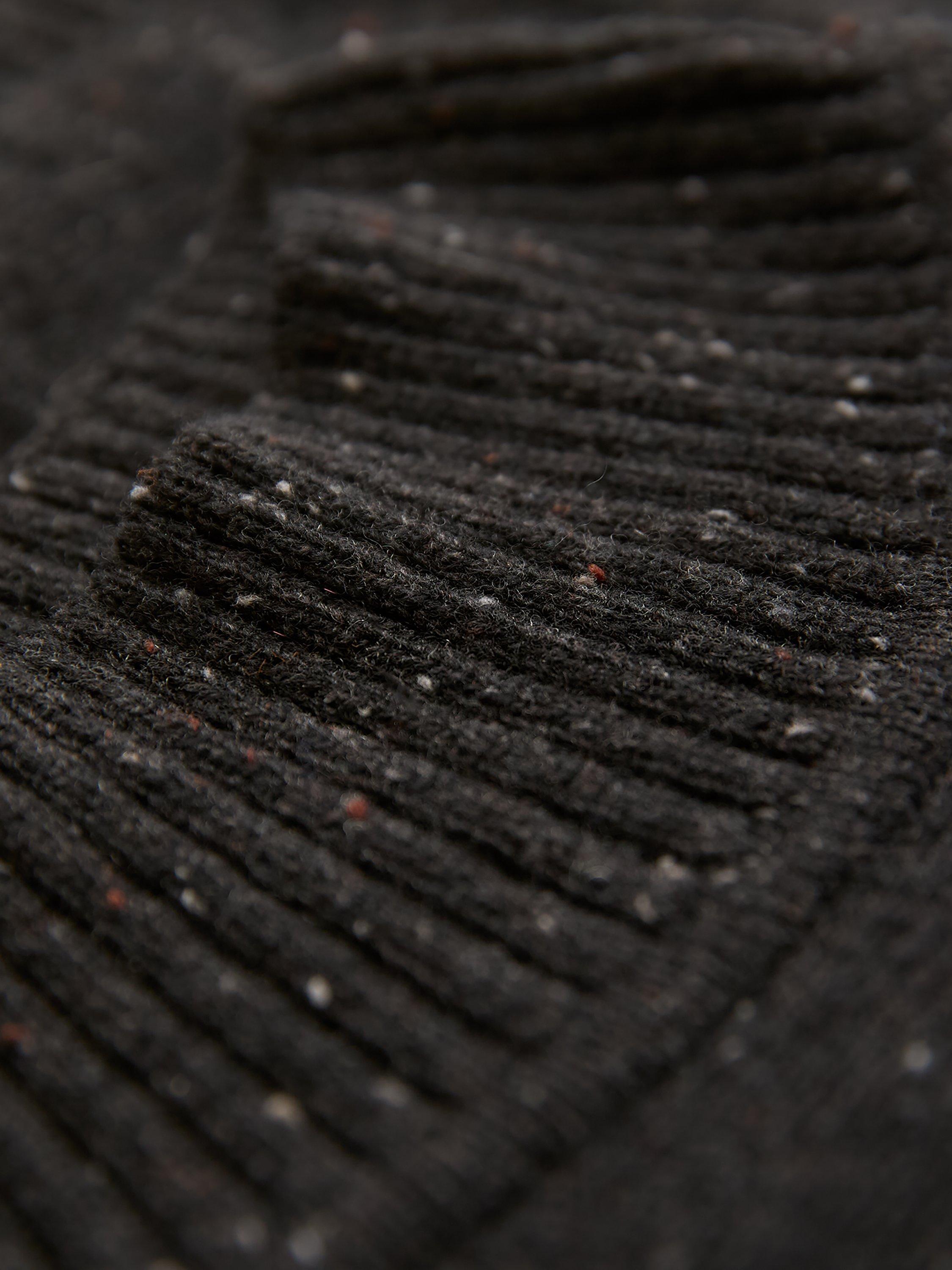 Product image 7 of 8, which shows Celtic & Co. Fleck High Neck Pure Wool Jumper, Charcoal, XS
