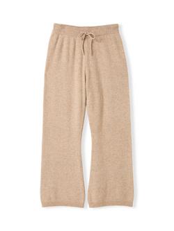 Celtic & Co. Flecked Pure Wool Wide Leg Joggers, Oatmeal, Oatmeal