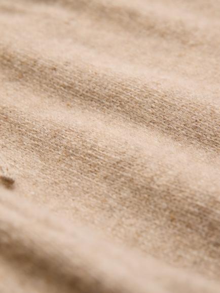 Celtic & Co. Flecked Pure Wool Wide Leg Joggers, Oatmeal - view 2, Oatmeal