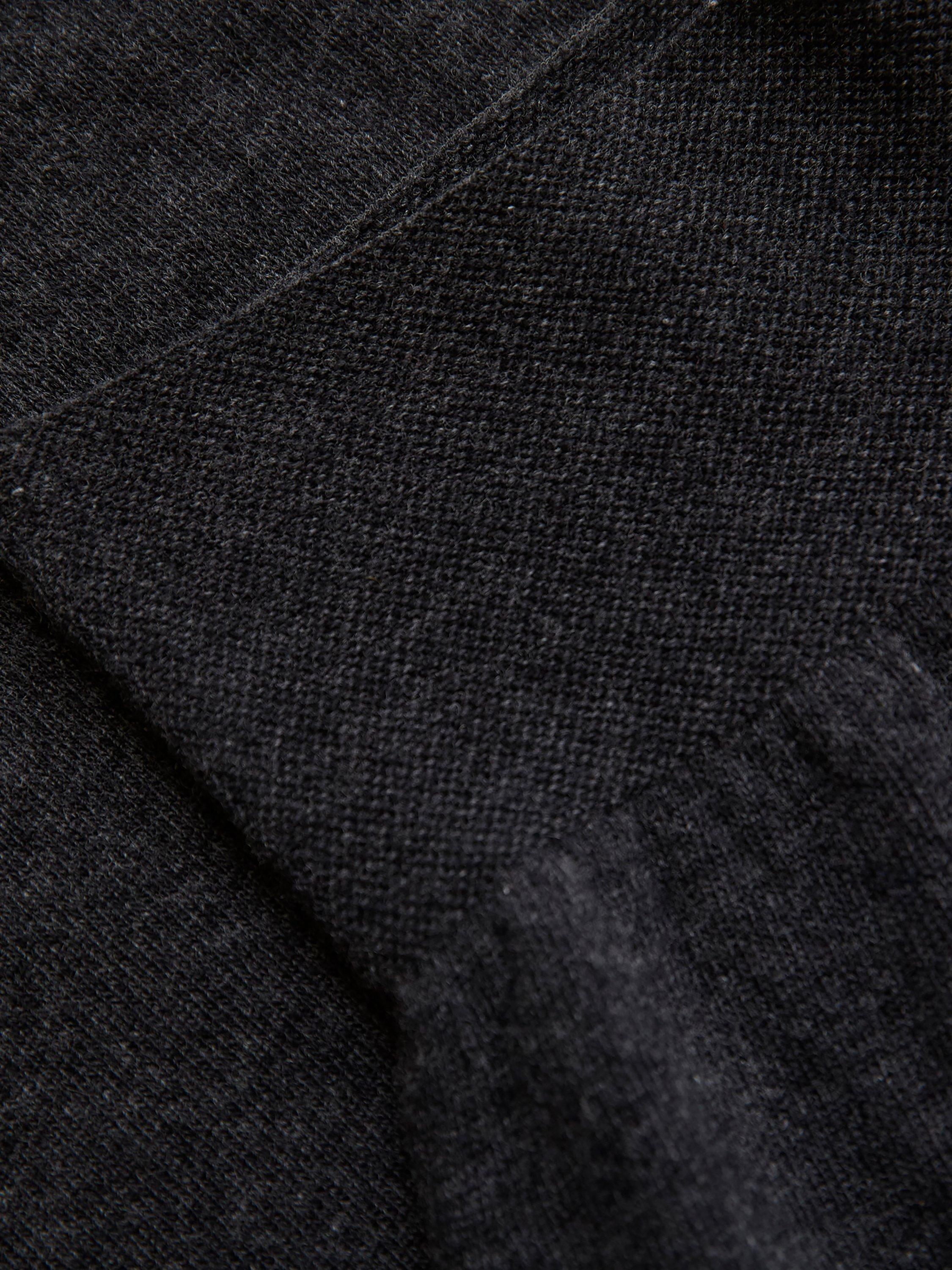 Product image 7 of 8, which shows Celtic & Co. Pure Wool Barrel Leg Lounge Trousers, Charcoal, XS