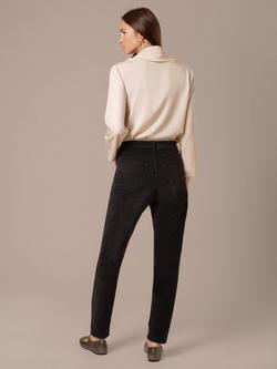 Celtic & Co. Slim Straight Leg Trousers, Charcoal - view 2, Charcoal