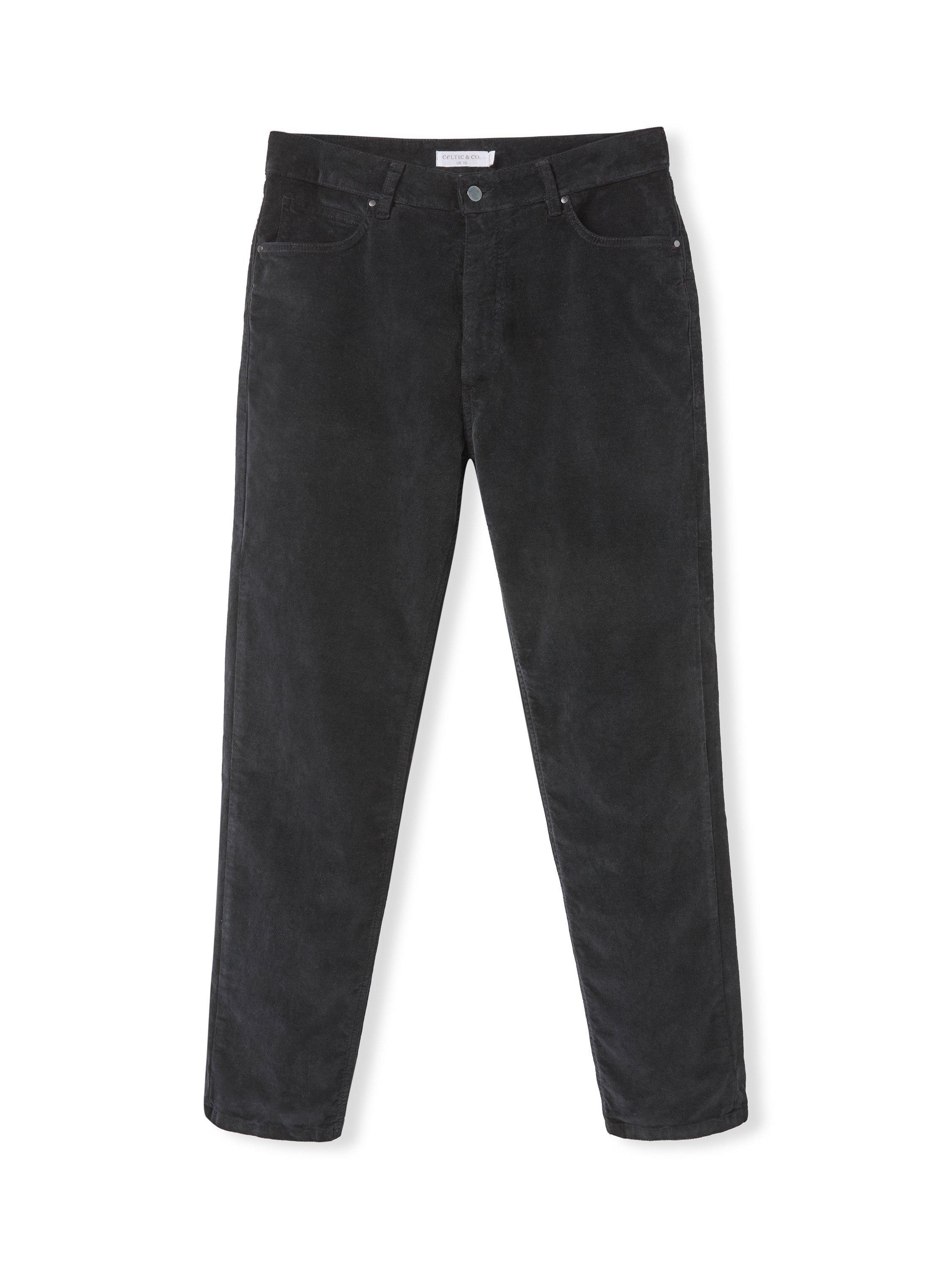 Product image 6 of 9, which shows Celtic & Co. Slim Straight Leg Trousers, Charcoal, 8