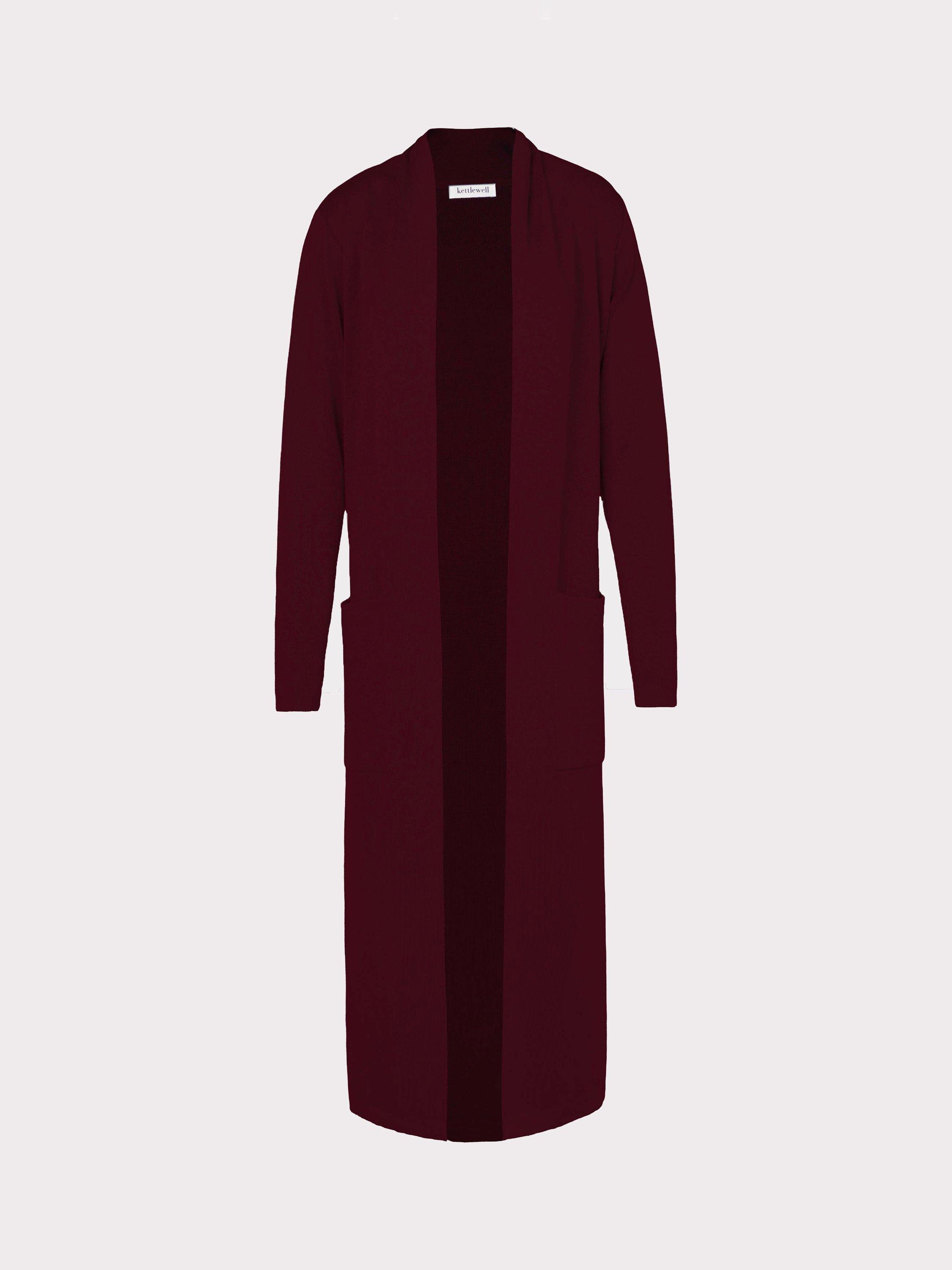 Product image 5 of 5, which shows Celtic & Co. Seraphina Longline Pure Wool Cardigan, Java, 8