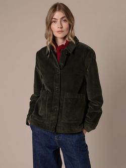 Celtic & Co. Utility Corduroy Jacket, Dark Moss - view 2, Dark Moss