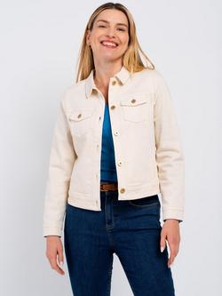 Celtic & Co. Darla Denim Jacket, Cream