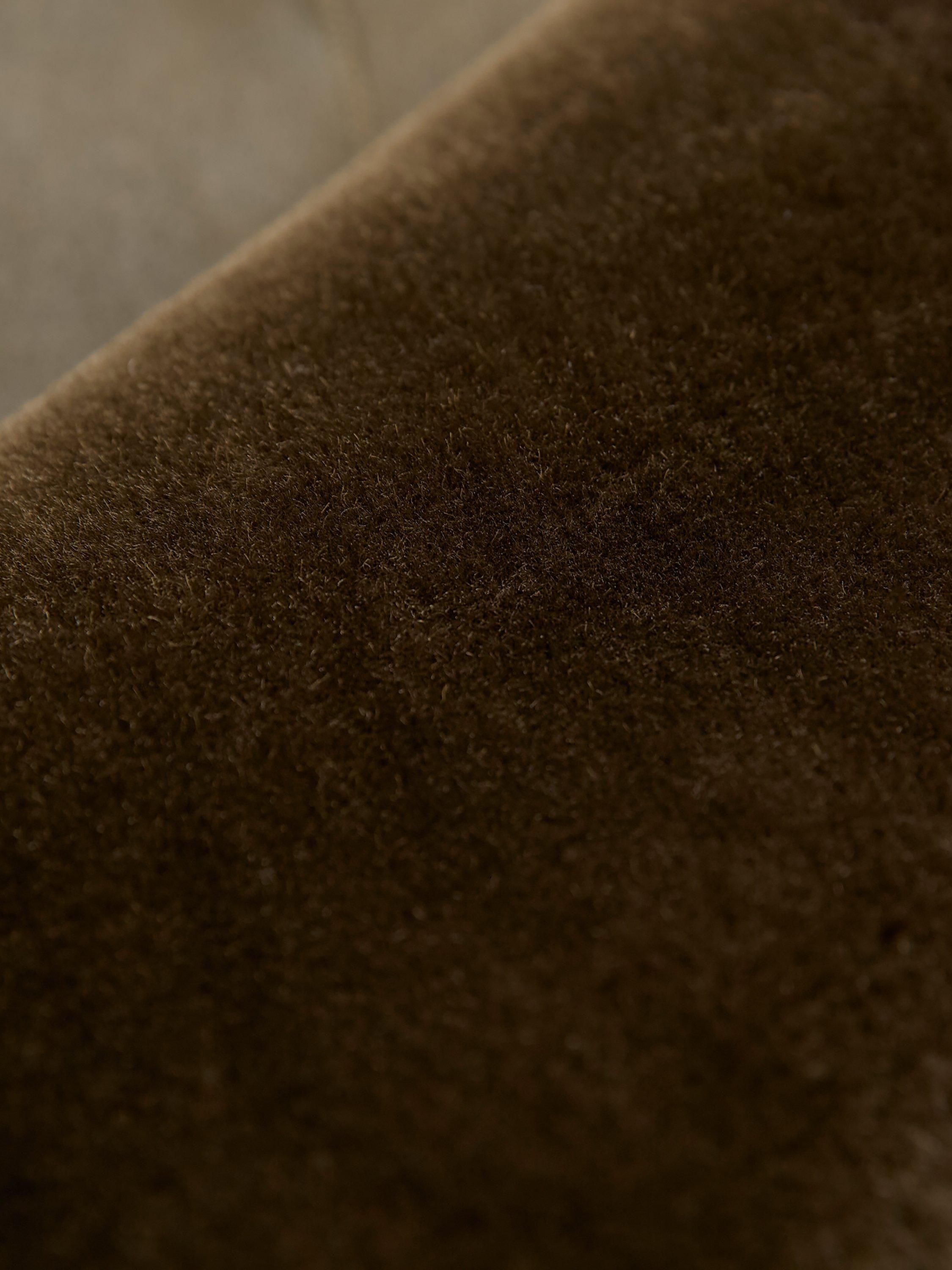 Product image 9 of 9, which shows Celtic & Co. Hooded Wrap Pure Sheepskin Coat, Black Olive, 8