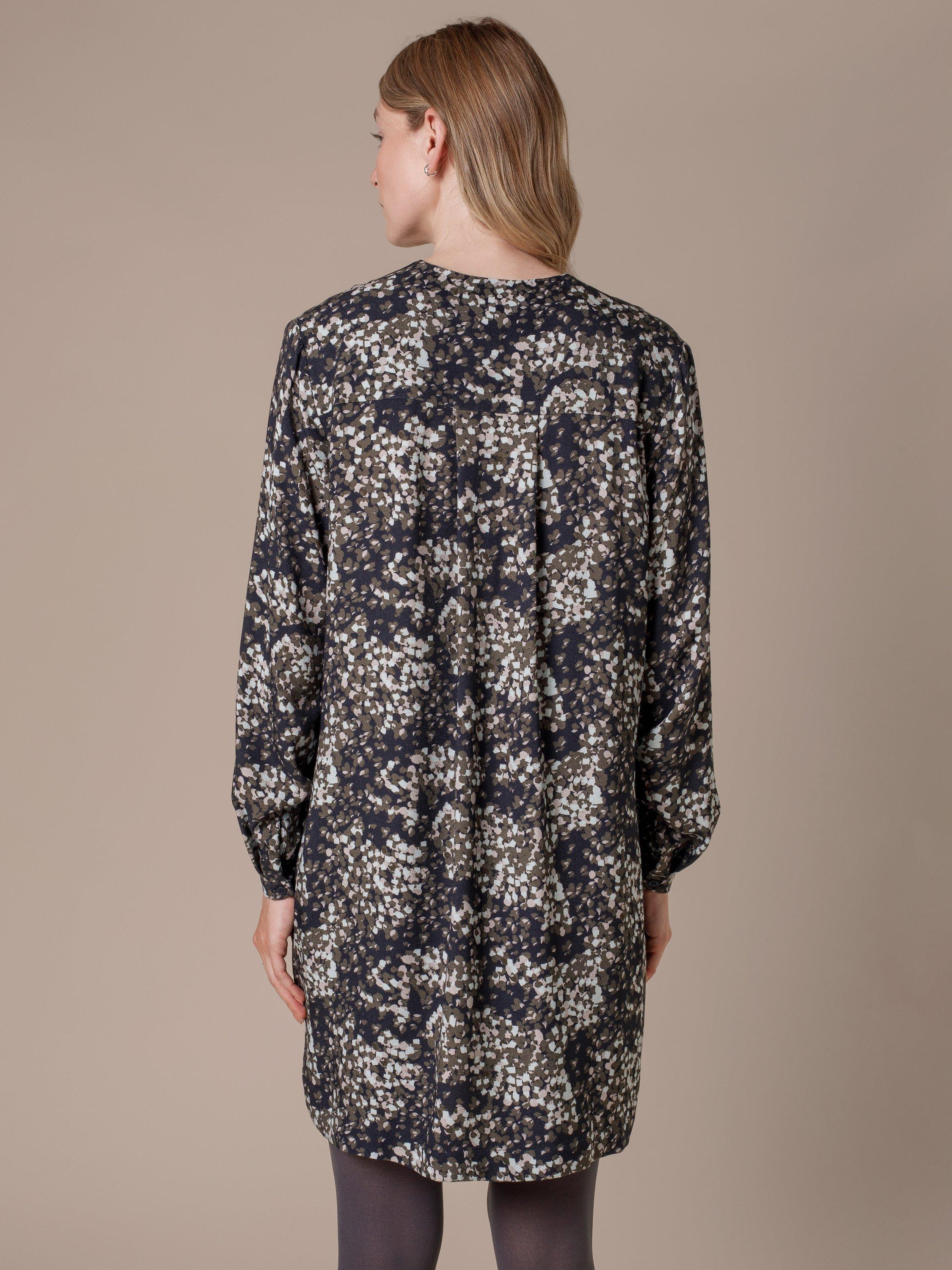 Product image 2 of 6, which shows Celtic & Co. Pleated Detail Knee Length Dress, Multi, 8