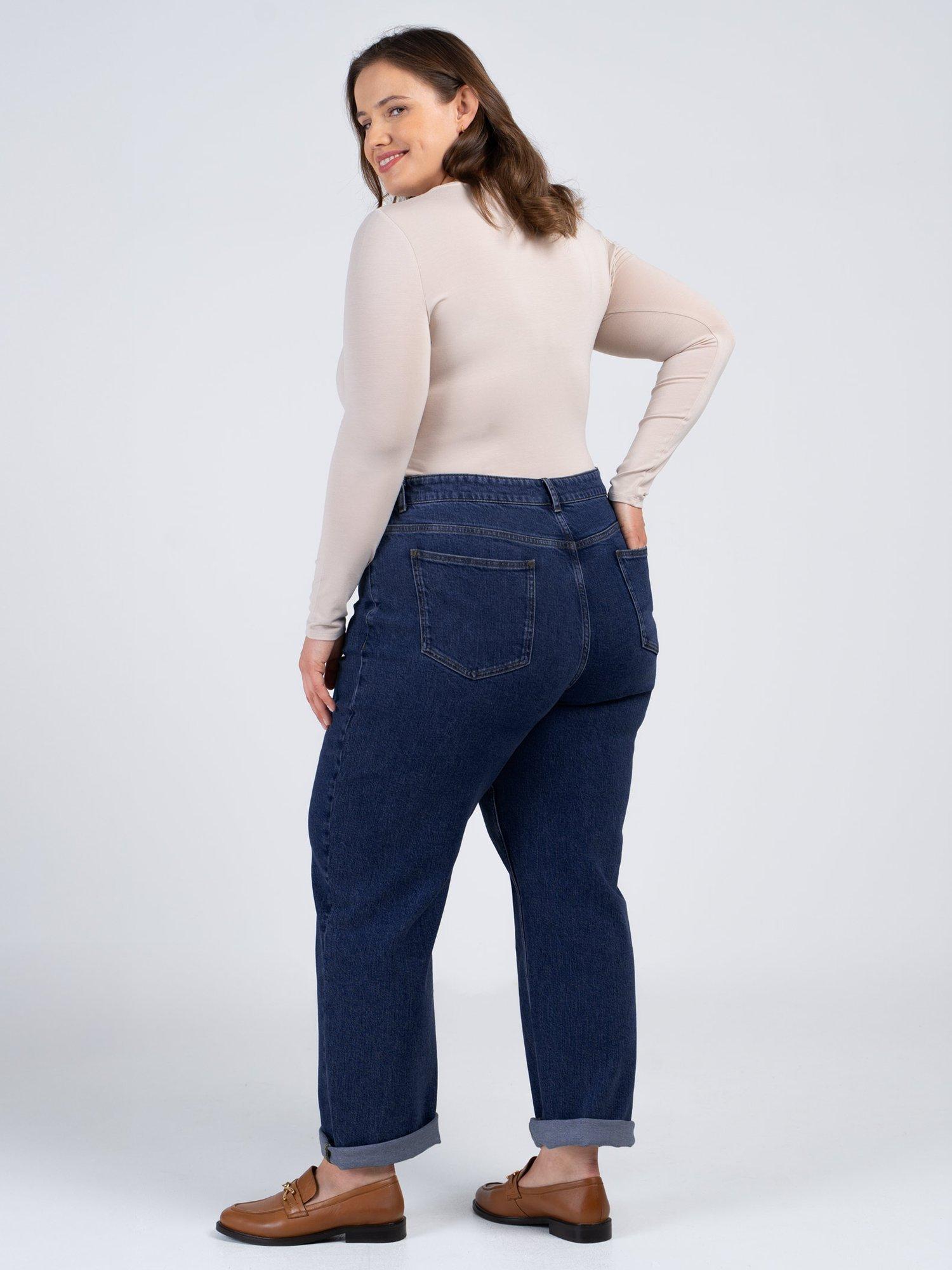 Product image 3 of 5, which shows Celtic & Co. Darla Boyfriend Jeans, Dark Blue, 8