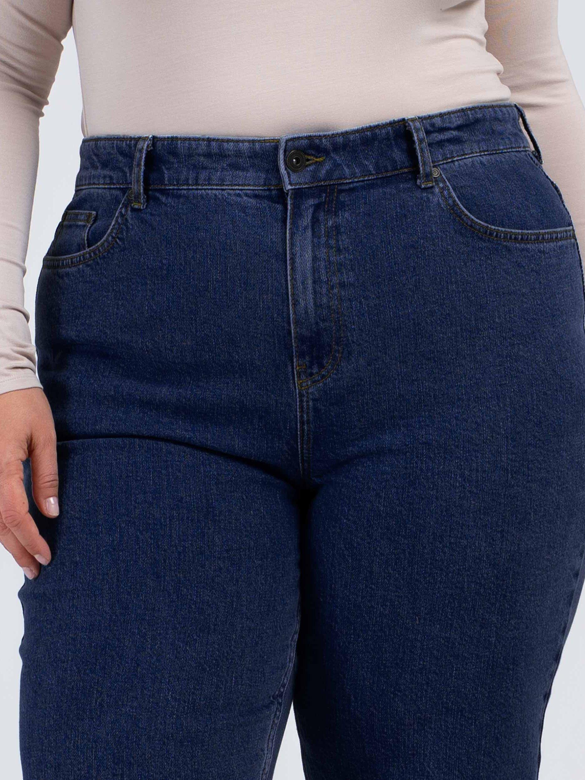 Product image 4 of 5, which shows Celtic & Co. Darla Boyfriend Jeans, Dark Blue, 8