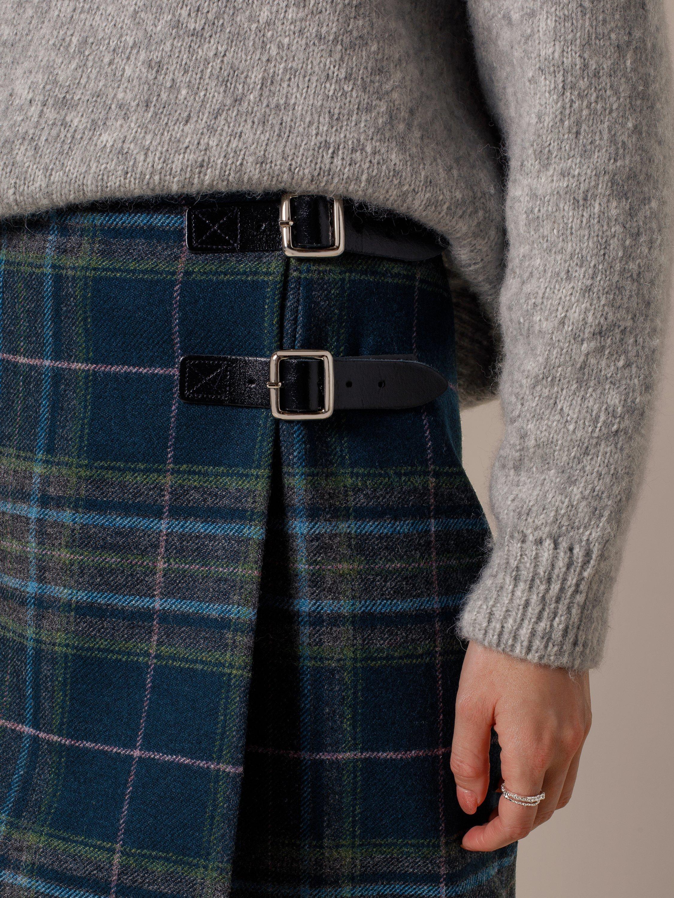 Product image 4 of 6, which shows Celtic & Co. Wool Midi Celt Kilt Skirt, Tartan Multi, 8