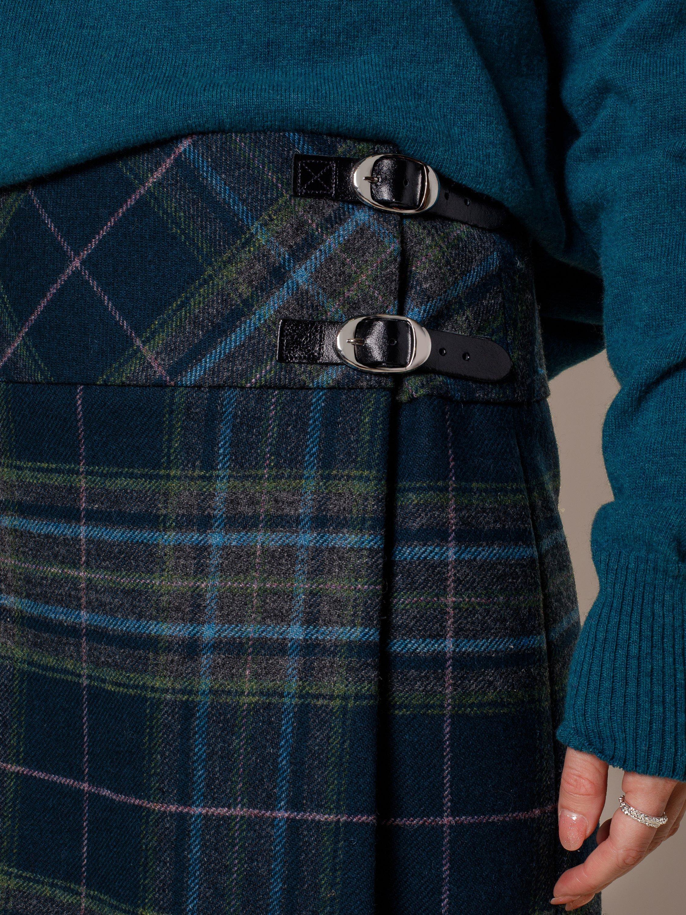 Product image 4 of 6, which shows Celtic & Co.The Wool Celt Kilt Mini Skirt , Tartan Multi, 8