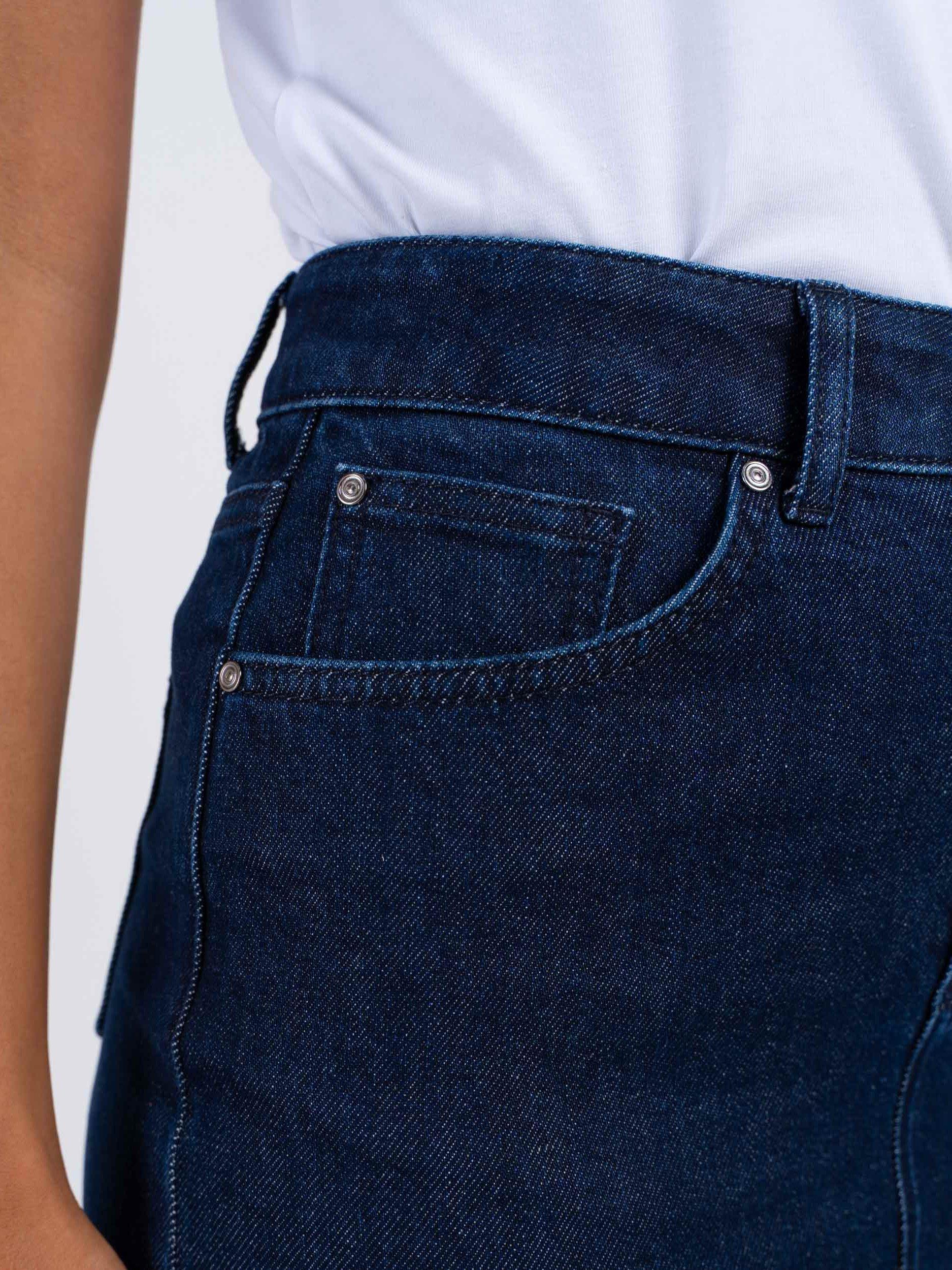 Product image 4 of 7, which shows Celtic & Co. Darla Denim Midi Skirt, Dark Denim, 8