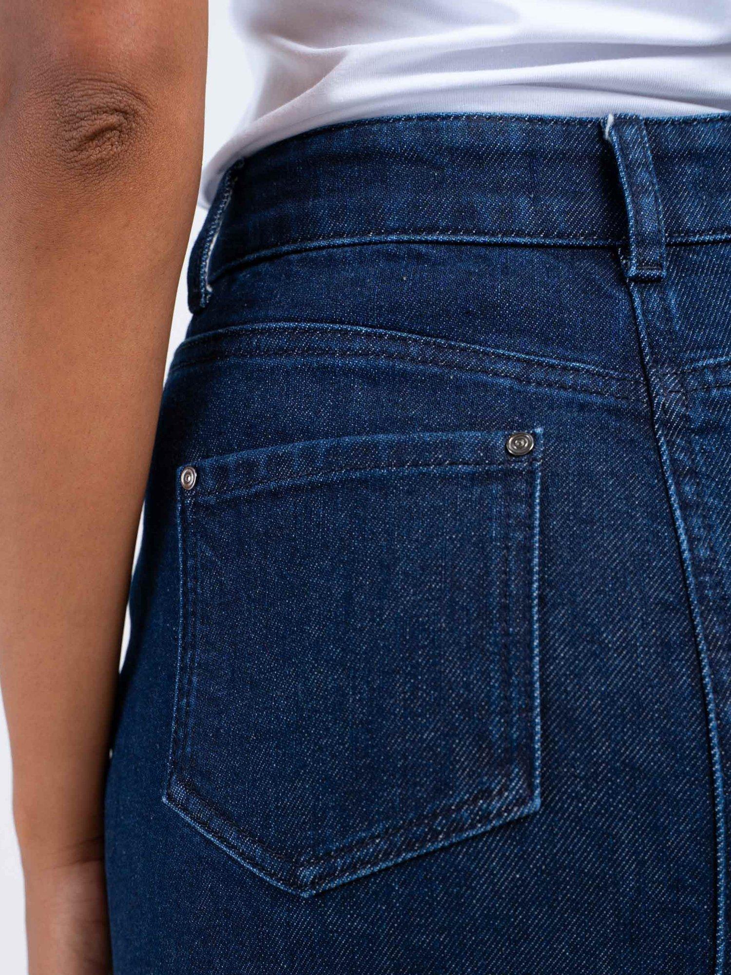 Product image 6 of 7, which shows Celtic & Co. Darla Denim Midi Skirt, Dark Denim, 8