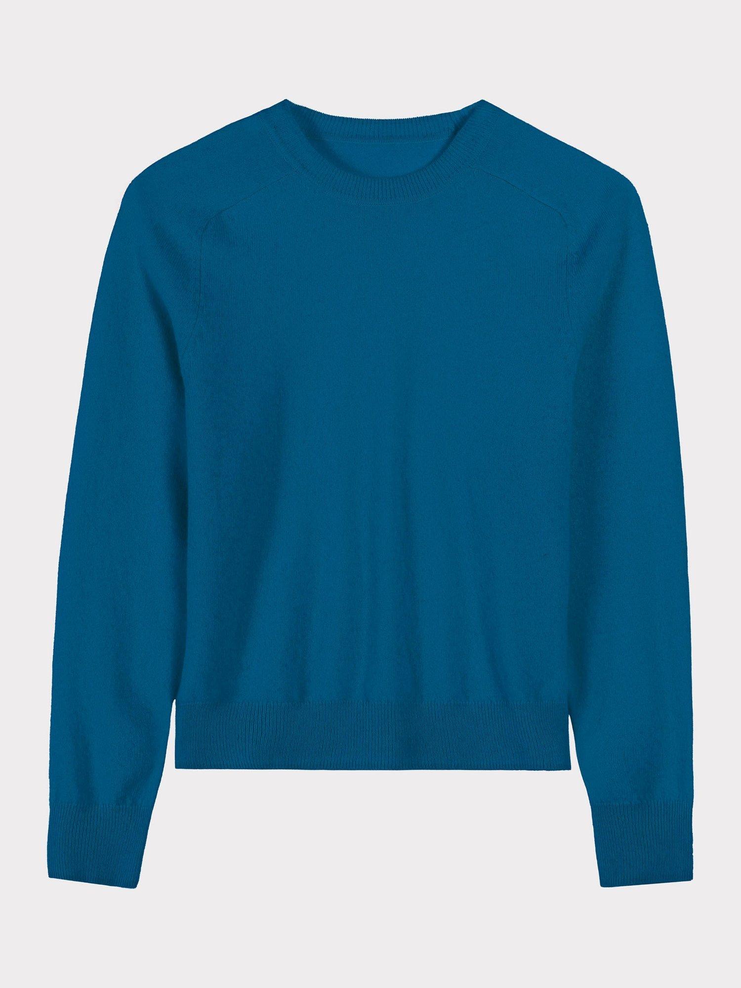 Product image 4 of 4, which shows Celtic & Co. Pure Cashmere Sweater, Viking Blue, 8