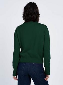 Celtic & Co. Tina Crew Neck Pure Wool Jumper, Pine - view 2, Pine