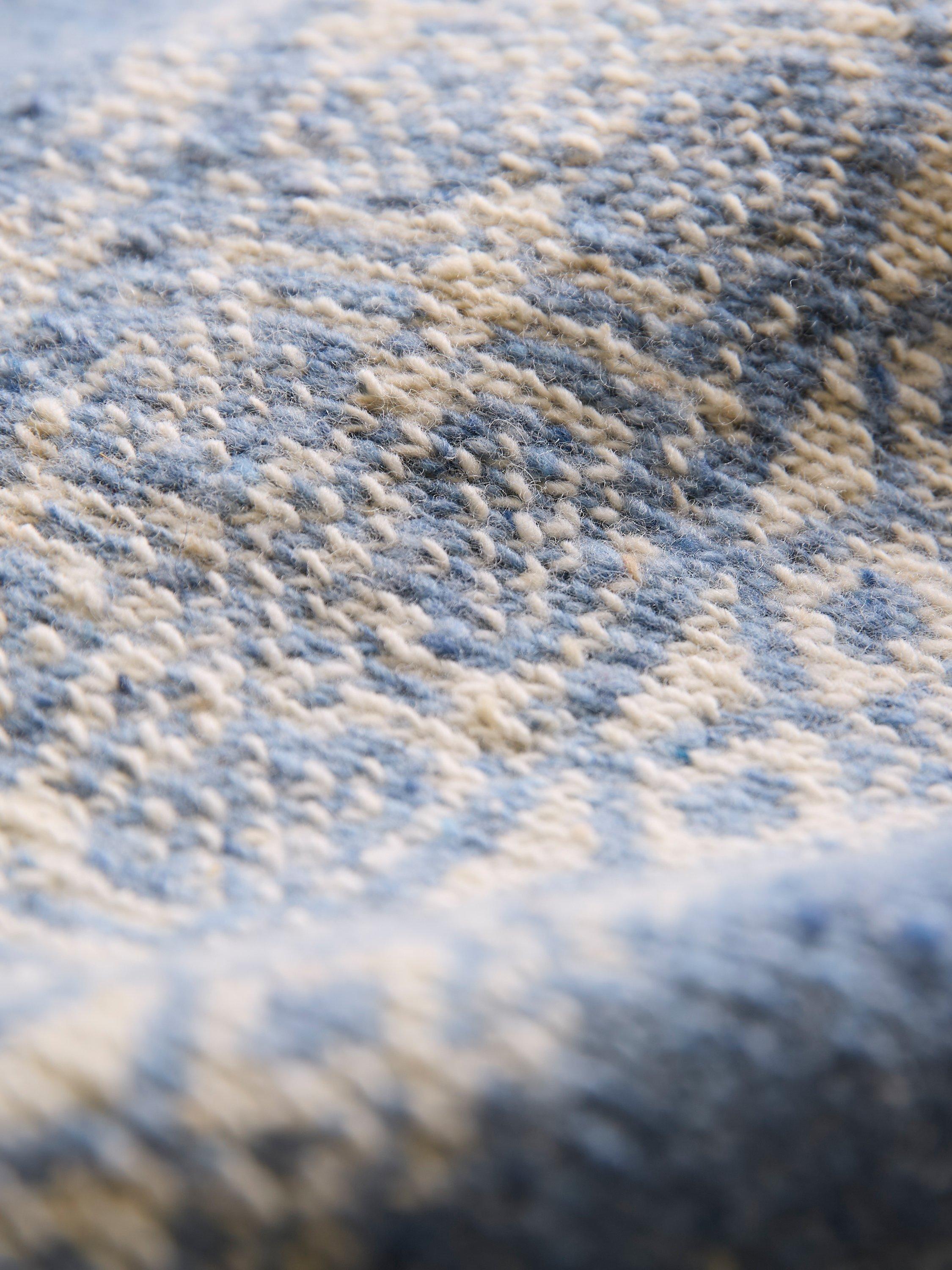 Celtic & Co. Fair Isle Yoke Pure Donegal Wool Jumper, Vintage Blue