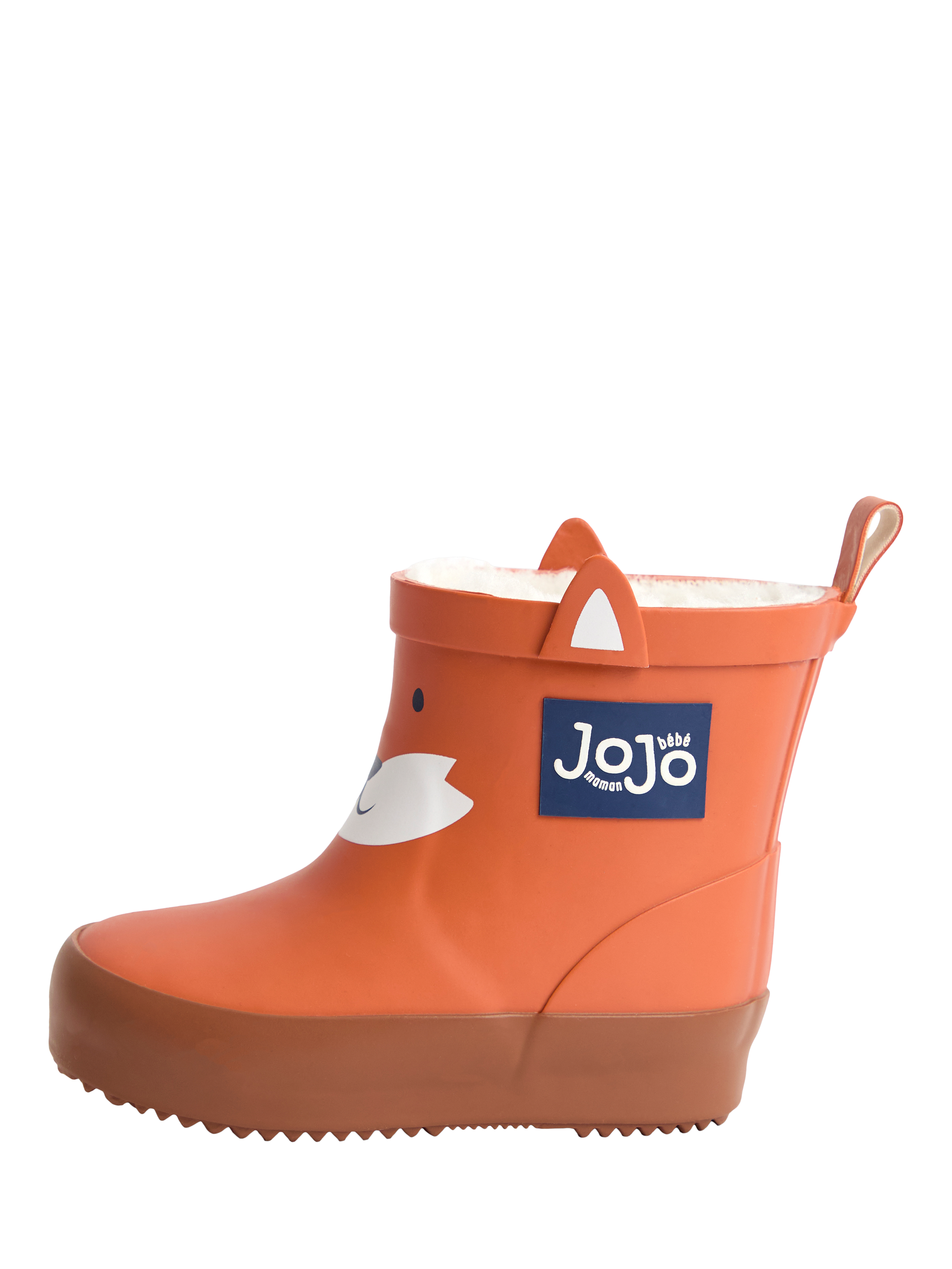 Product image 4 of 4, which shows JoJo Maman Bébé Kids' Fox Wellington Boots, Rust, EU20