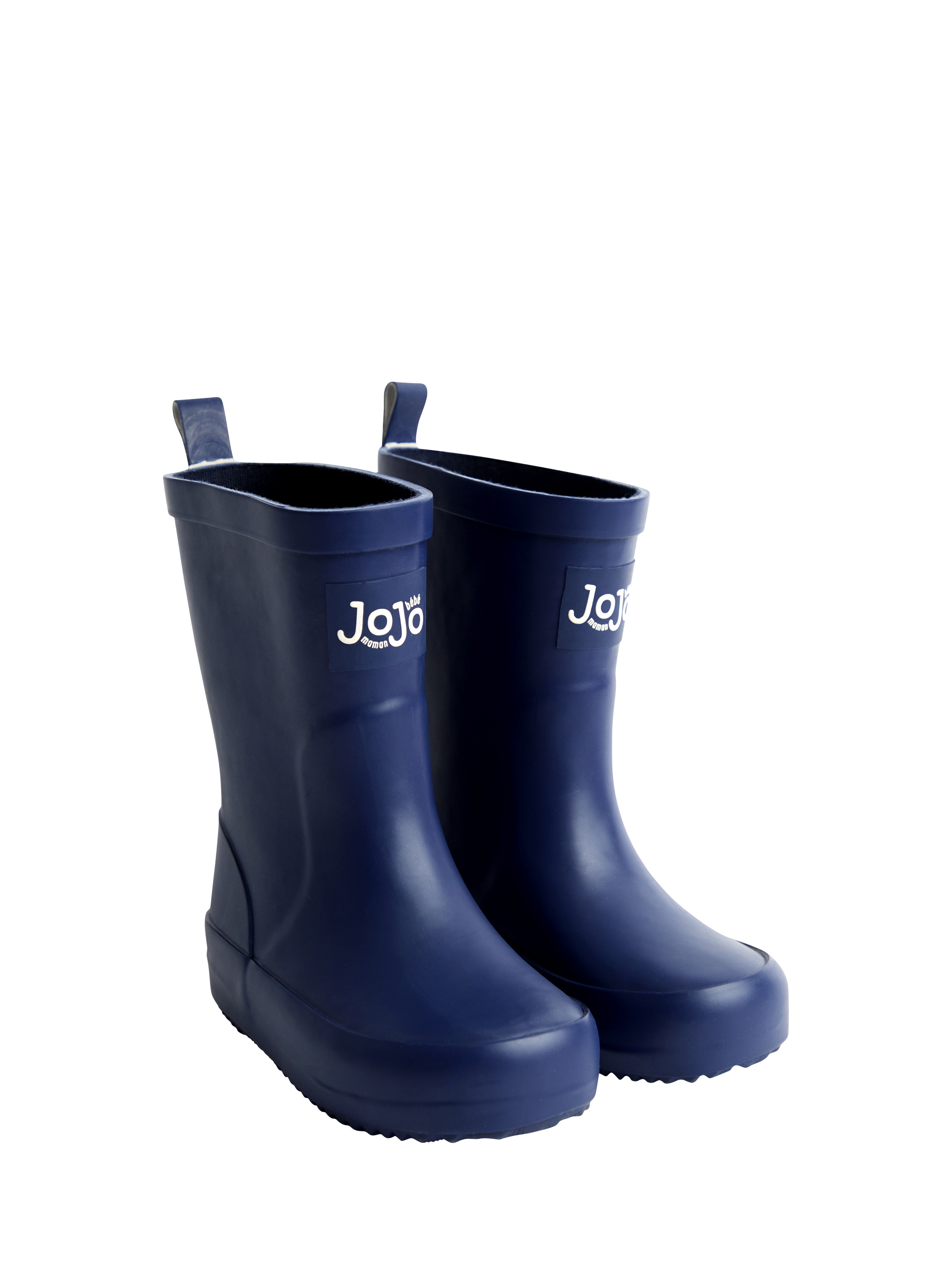 Product image 1 of 4, which shows JoJo Maman Bébé Kids' Plain Wellington Boots, Navy, EU20