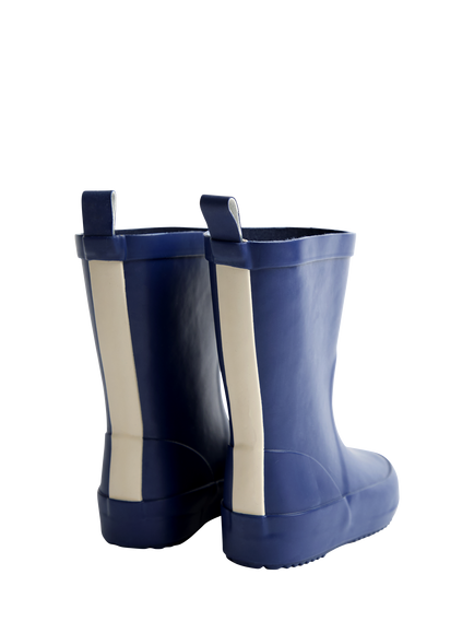 JoJo Maman Bébé Kids' Plain Wellington Boots - view 2, Navy