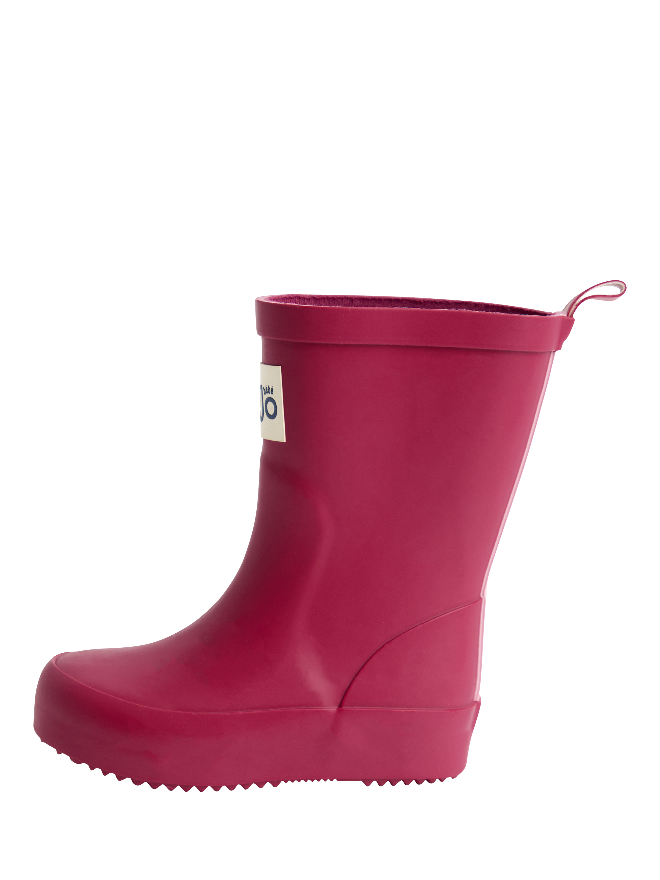 Product image 4 of 4, which shows JoJo Maman Bébé Kids' Plain Wellington Boots, Raspberry, EU20