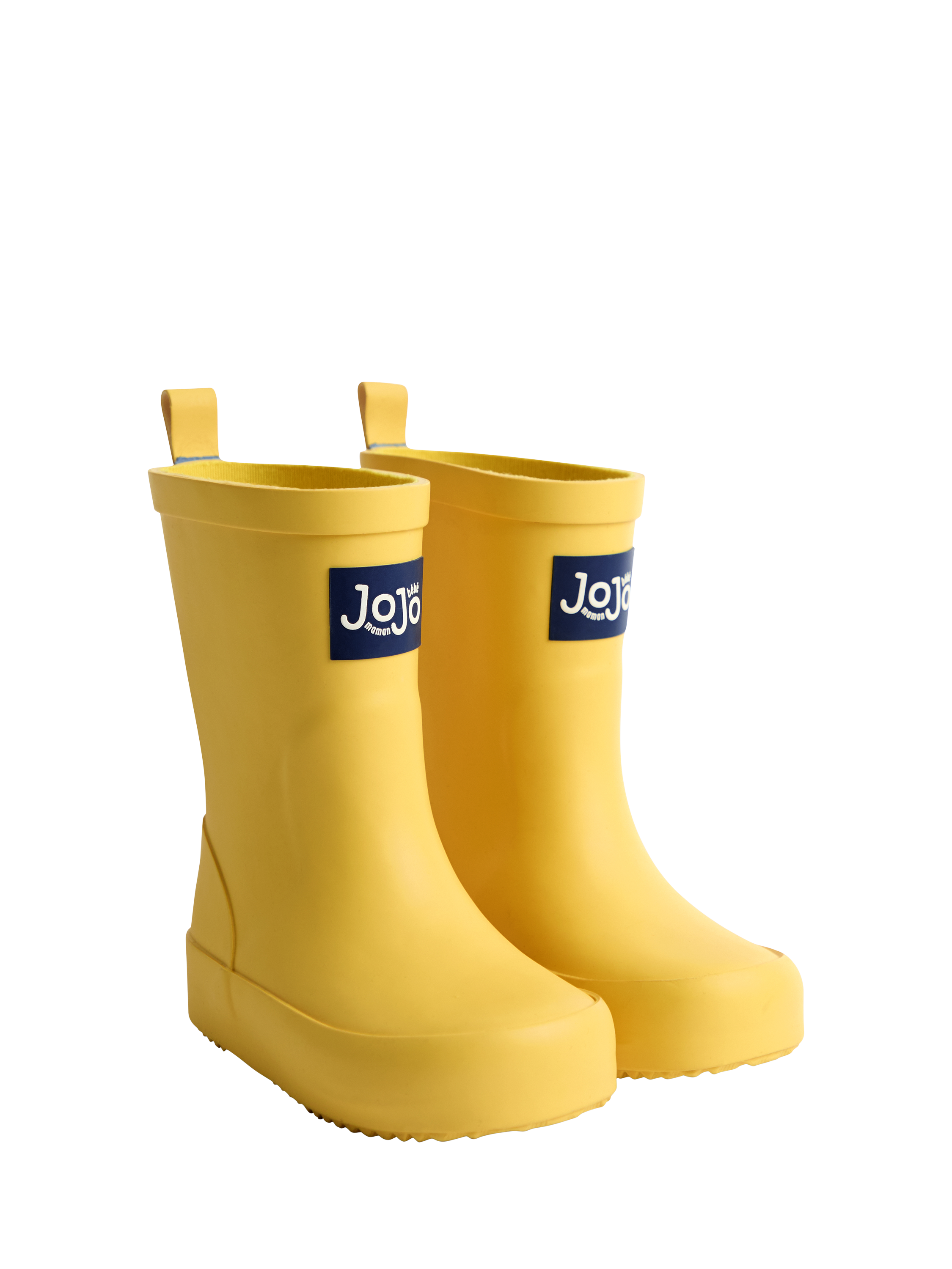 Product image 1 of 4, which shows JoJo Maman Bébé Kids' Plain Wellington Boots, Yellow, EU20