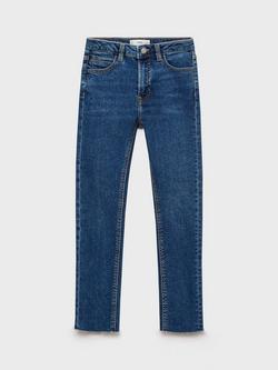 Mango Kids' Five Pocket Skinny Jeans, Dark Blue