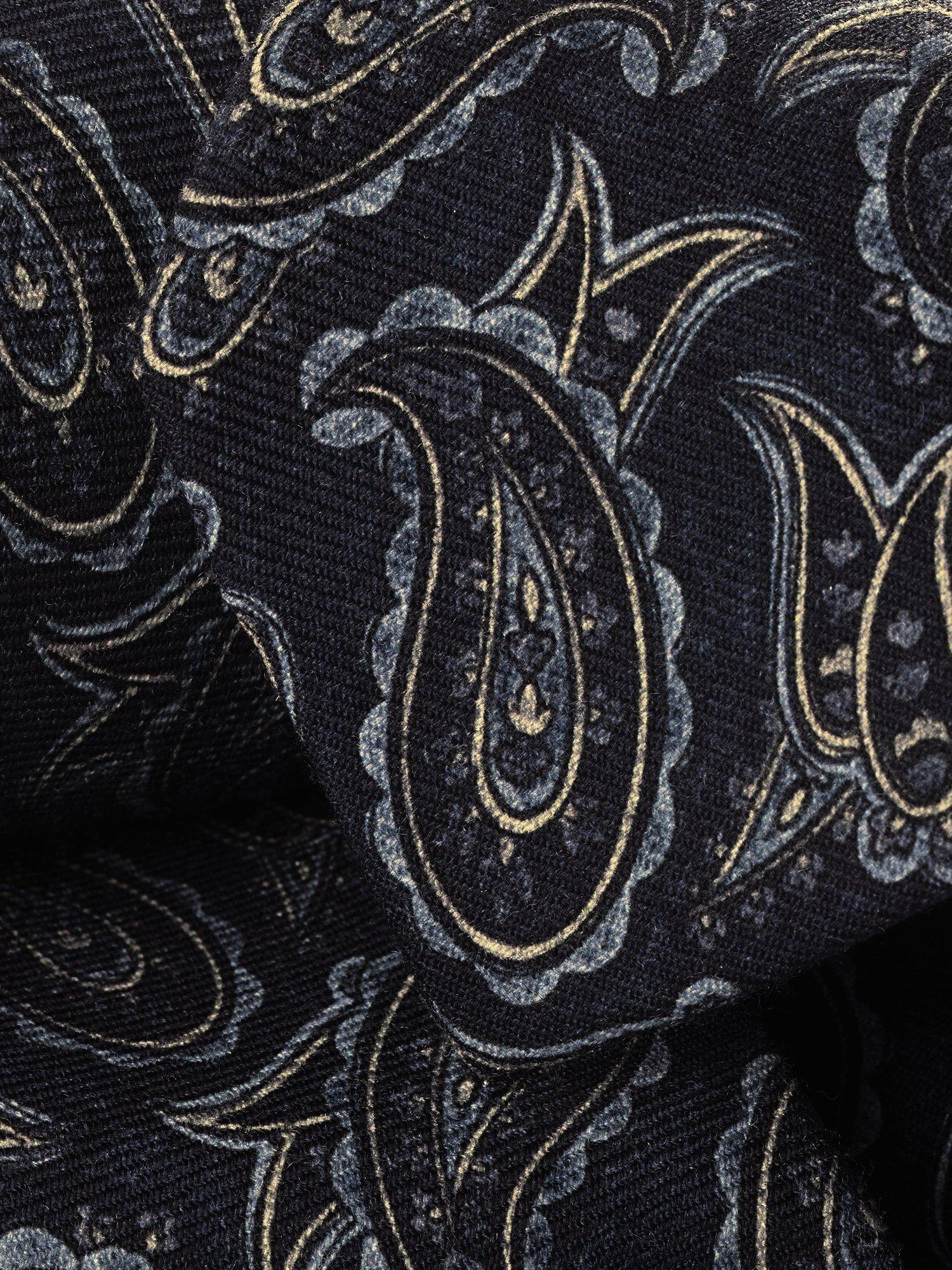 Product image 2 of 2, which shows Charles Tyrwhitt Paisley Pure Wool Tie, Navy, One Size