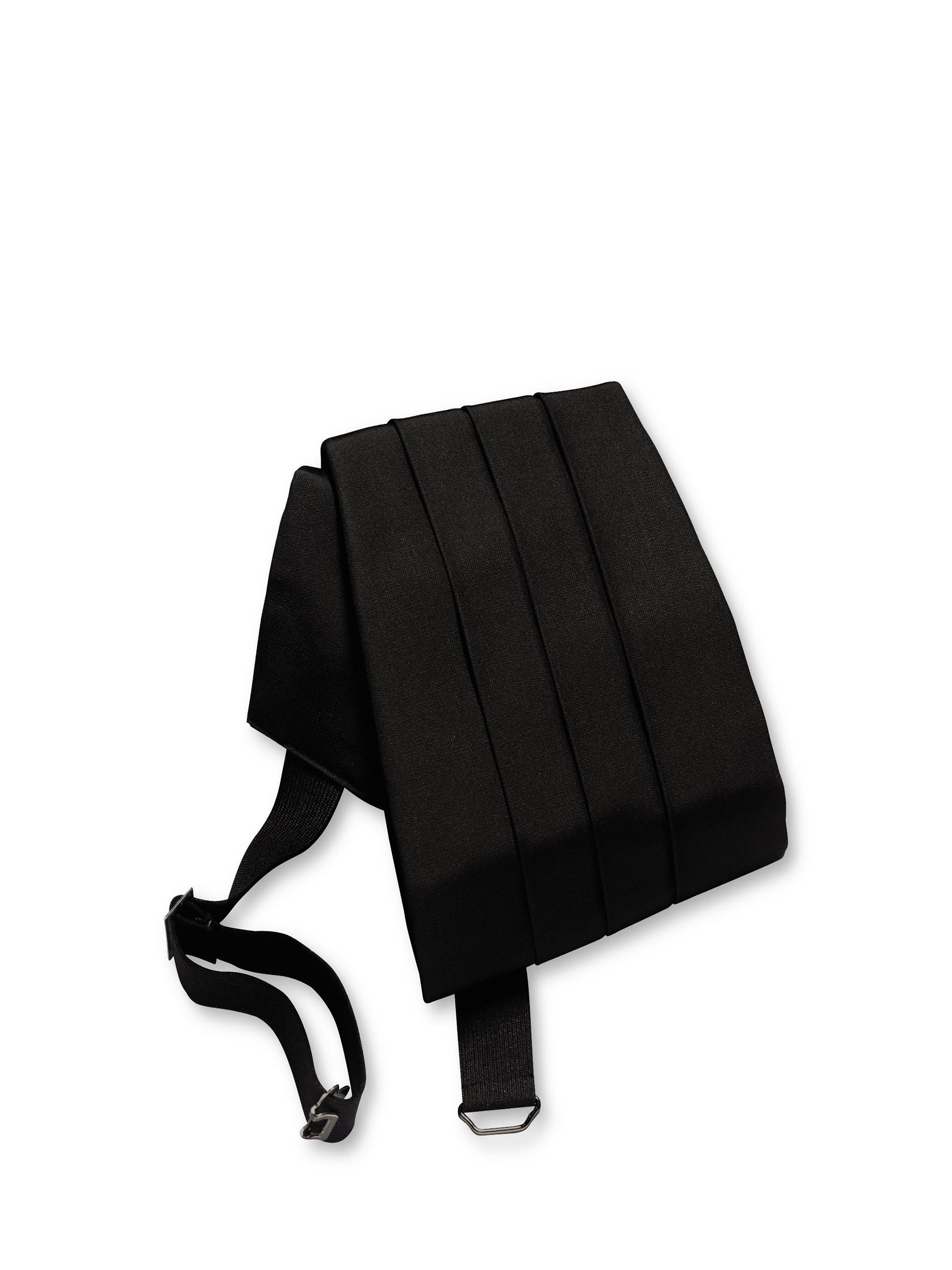 Product image 1 of 1, which shows Charles Tyrwhitt Pure Silk Cummerbund, Black, One Size