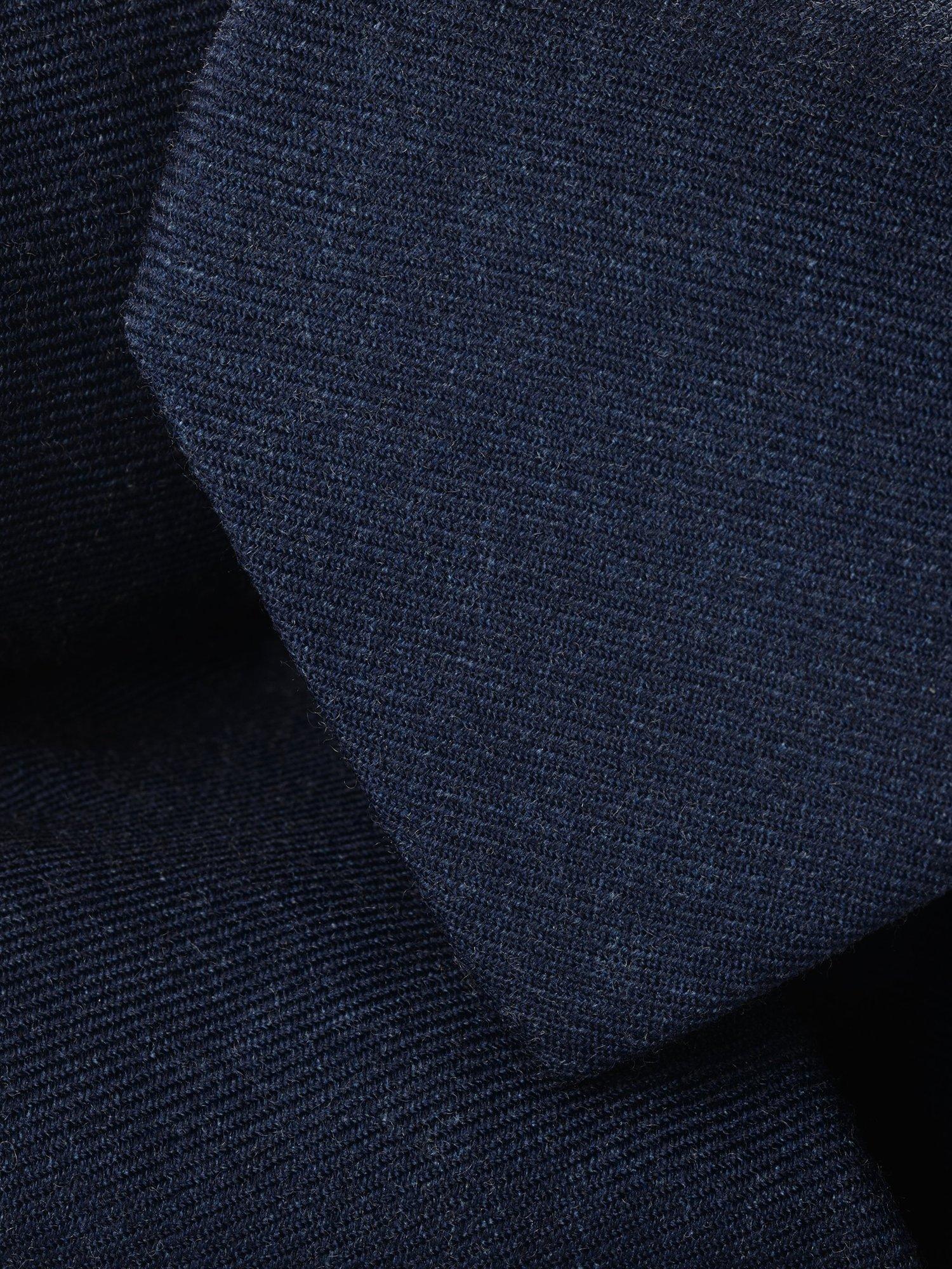 Product image 2 of 2, which shows Charles Tyrwhitt Textured Pure Wool Tie, Mid Blue, One Size