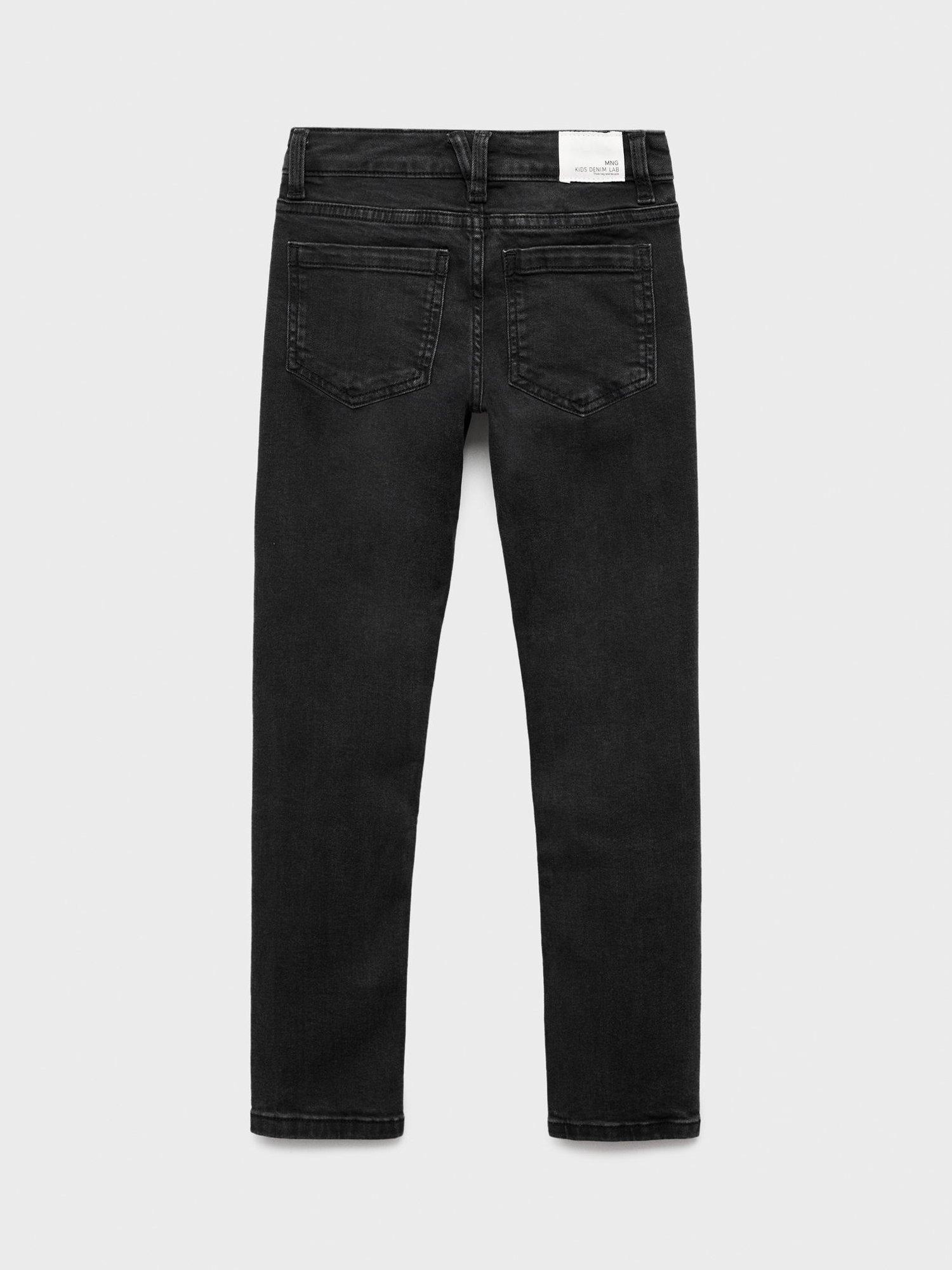 Product image 2 of 4, which shows Mango Kids' Skinny Jeans, Grey, 10 years