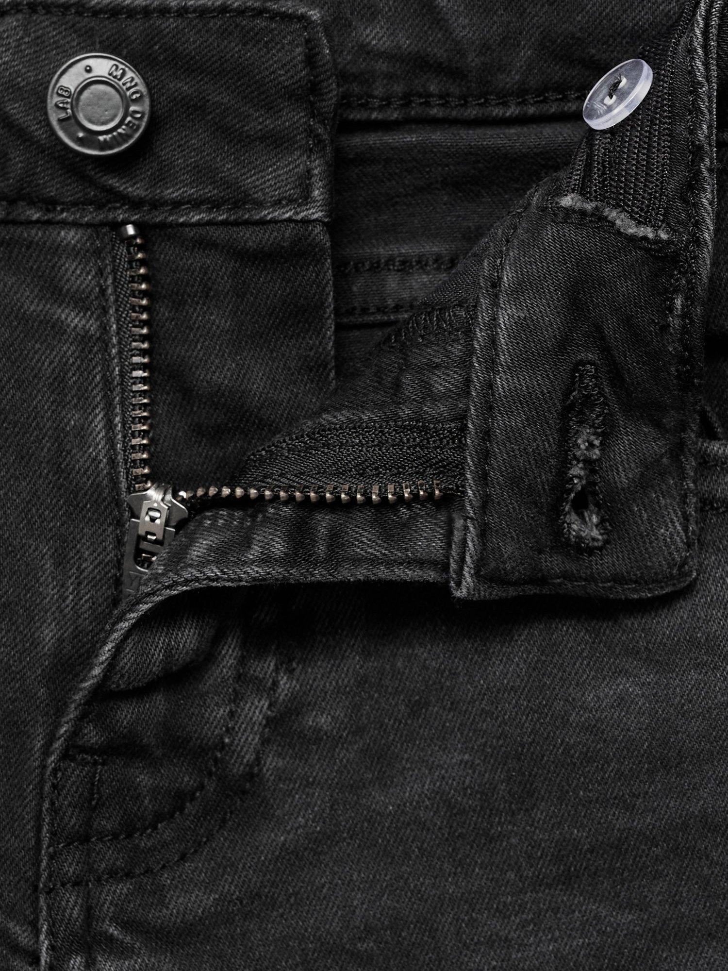 Product image 4 of 4, which shows Mango Kids' Skinny Jeans, Grey, 10 years