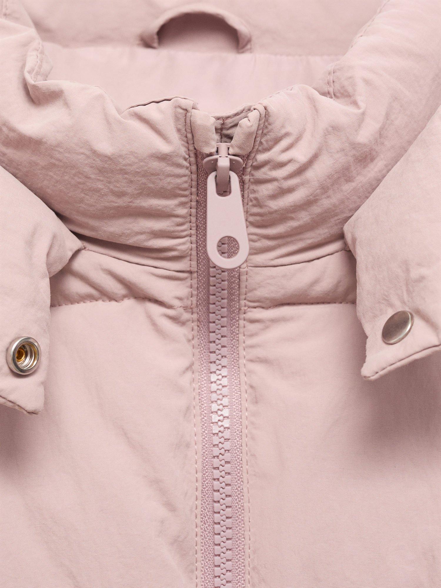 Product image 4 of 4, which shows Mango Kids' Valeria Puffer Jacket, Pink, 10 years