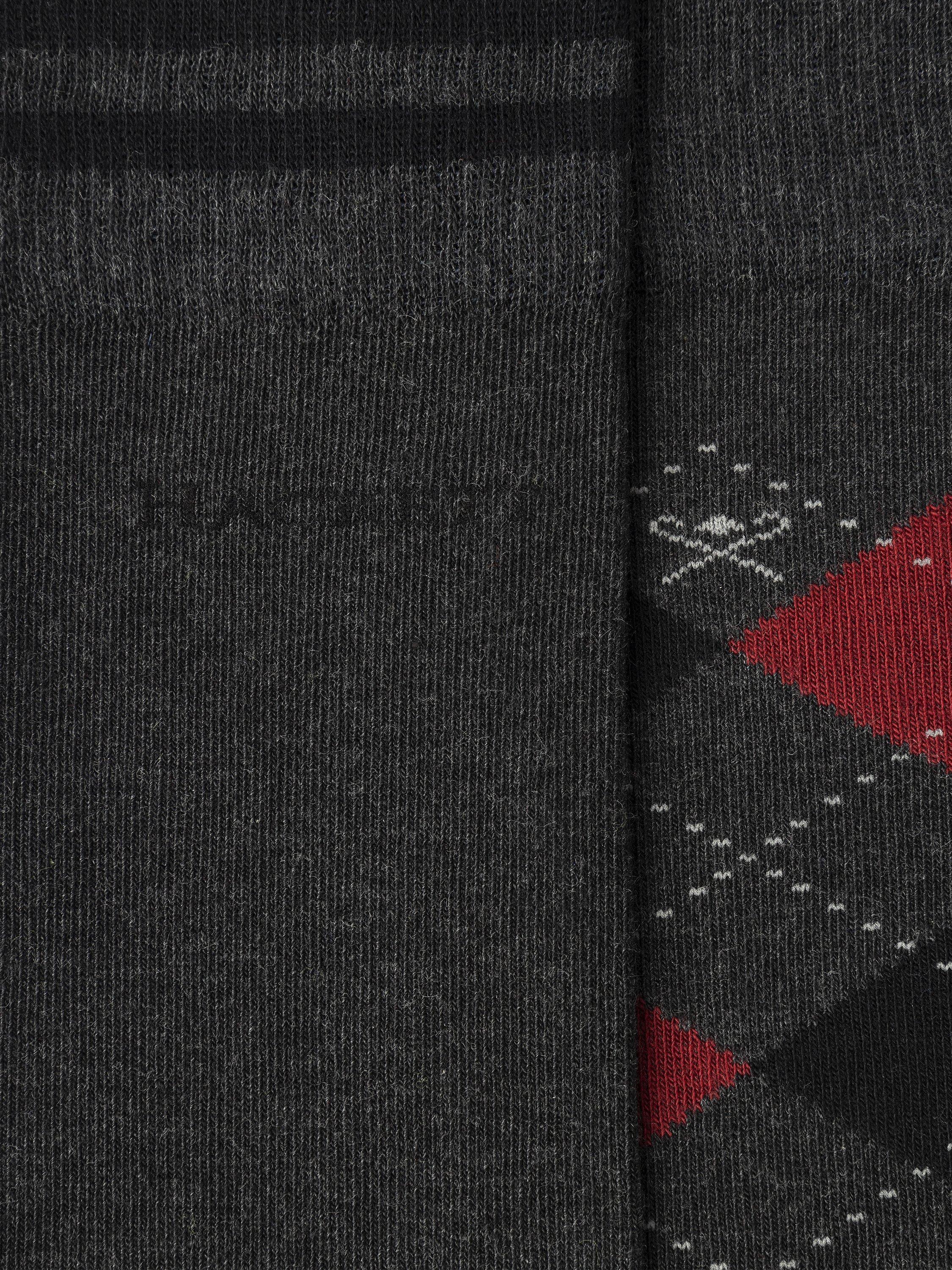 Product image 4 of 4, which shows Hackett London Jacquard Socks, Granite Grey, M-L