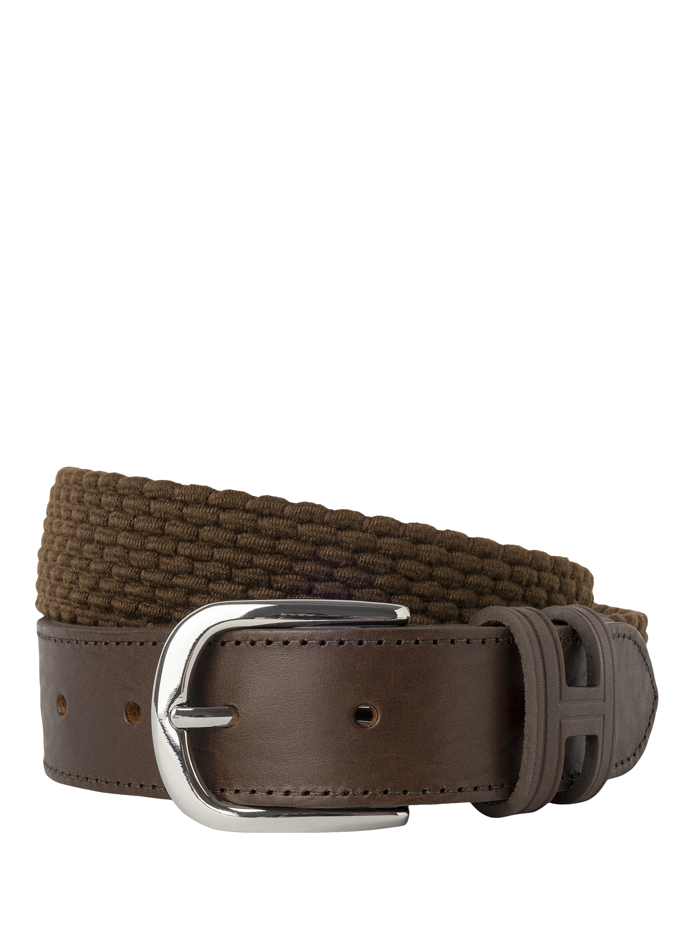 Product image 1 of 4, which shows Hackett London Parachute Stretch Belt, Brown, S