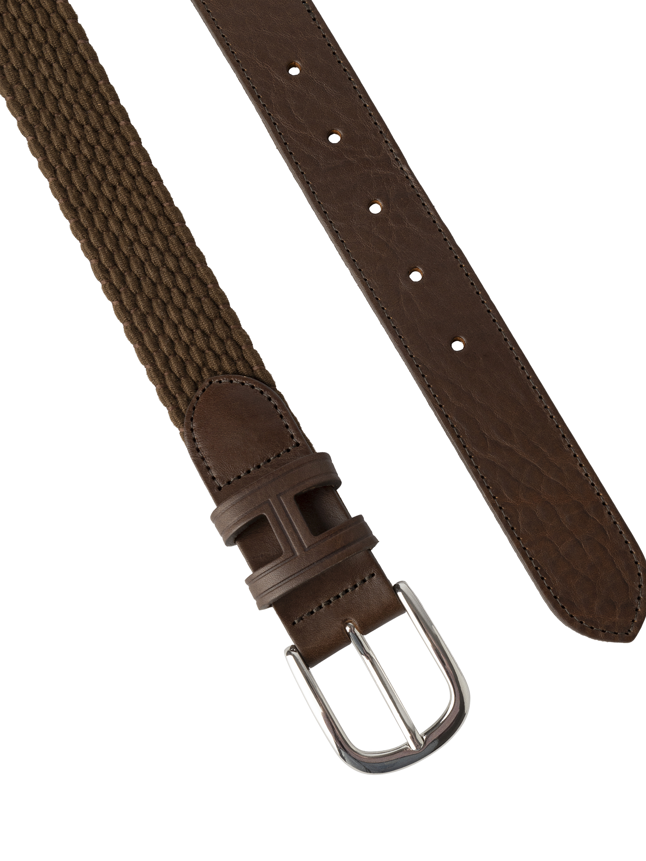 Product image 3 of 4, which shows Hackett London Parachute Stretch Belt, Brown, S
