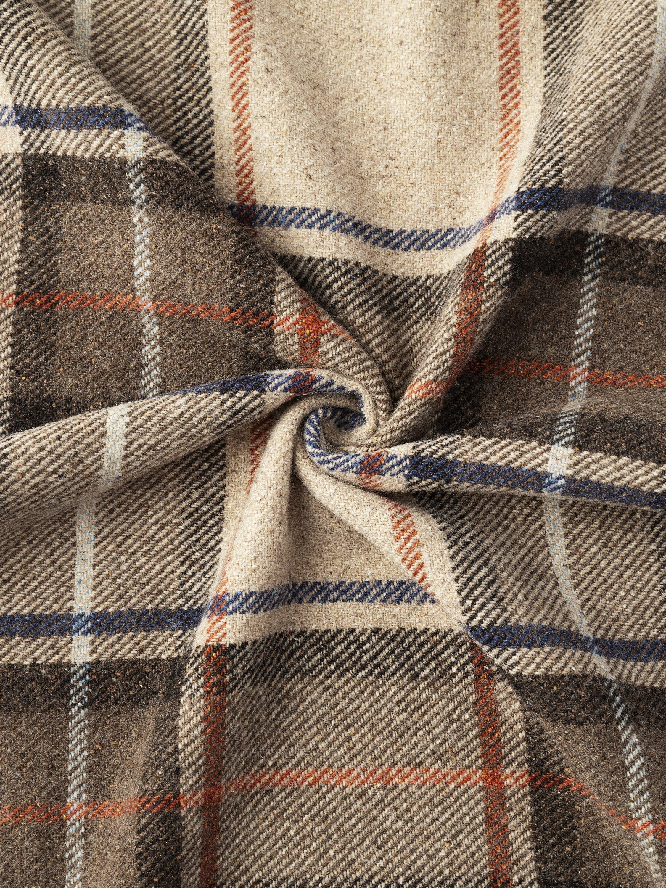 Product image 3 of 4, which shows Hackett London Donegal Check Scarf, Walnut Brown