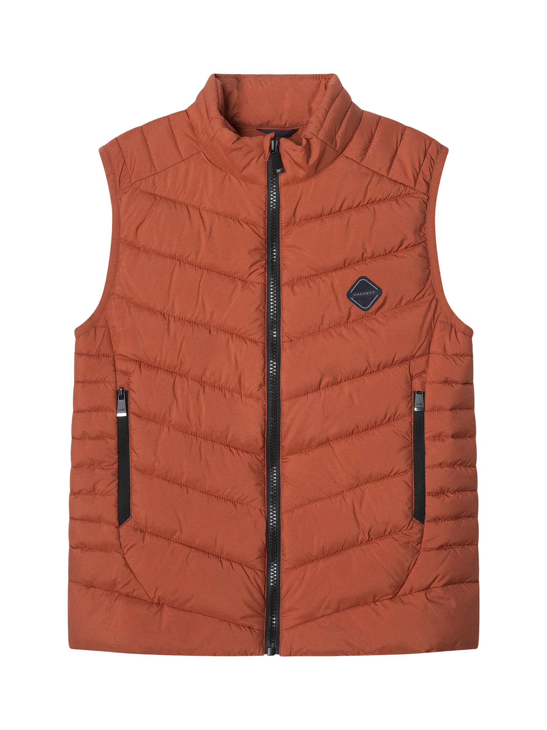 hackett-london-kids-high-neck-padded-gilet-burnt-ochre-orange