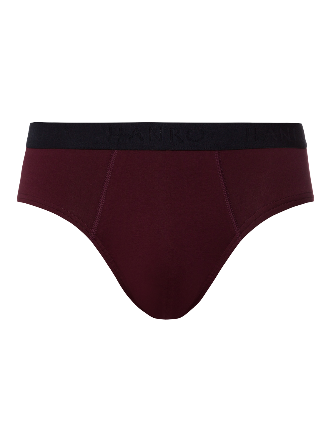 Product image 6 of 11, which shows Hanro Stretch Cotton Essentials Briefs, Pack of 2, Barolo/Blue, S