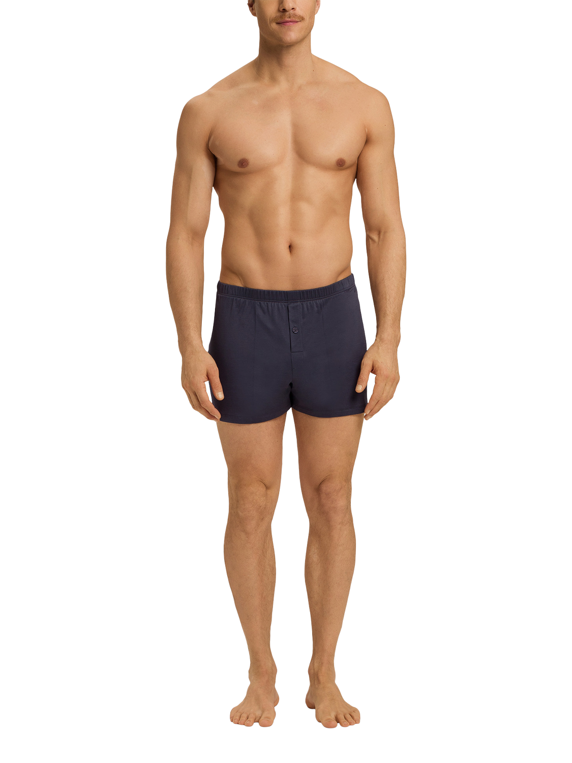 Product image 3 of 6, which shows Hanro Cotton Sporty Boxers, Ombre Blue, S