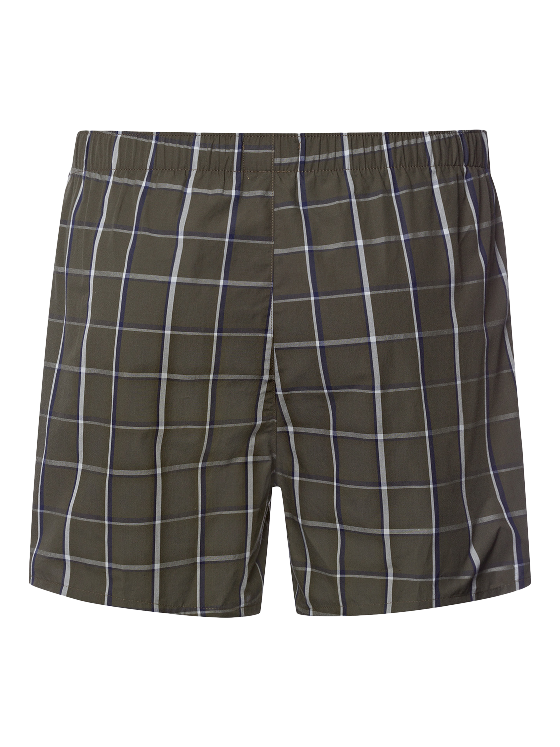 Product image 5 of 6, which shows Hanro Cotton Fancy Woven Boxers, Urban Check, S
