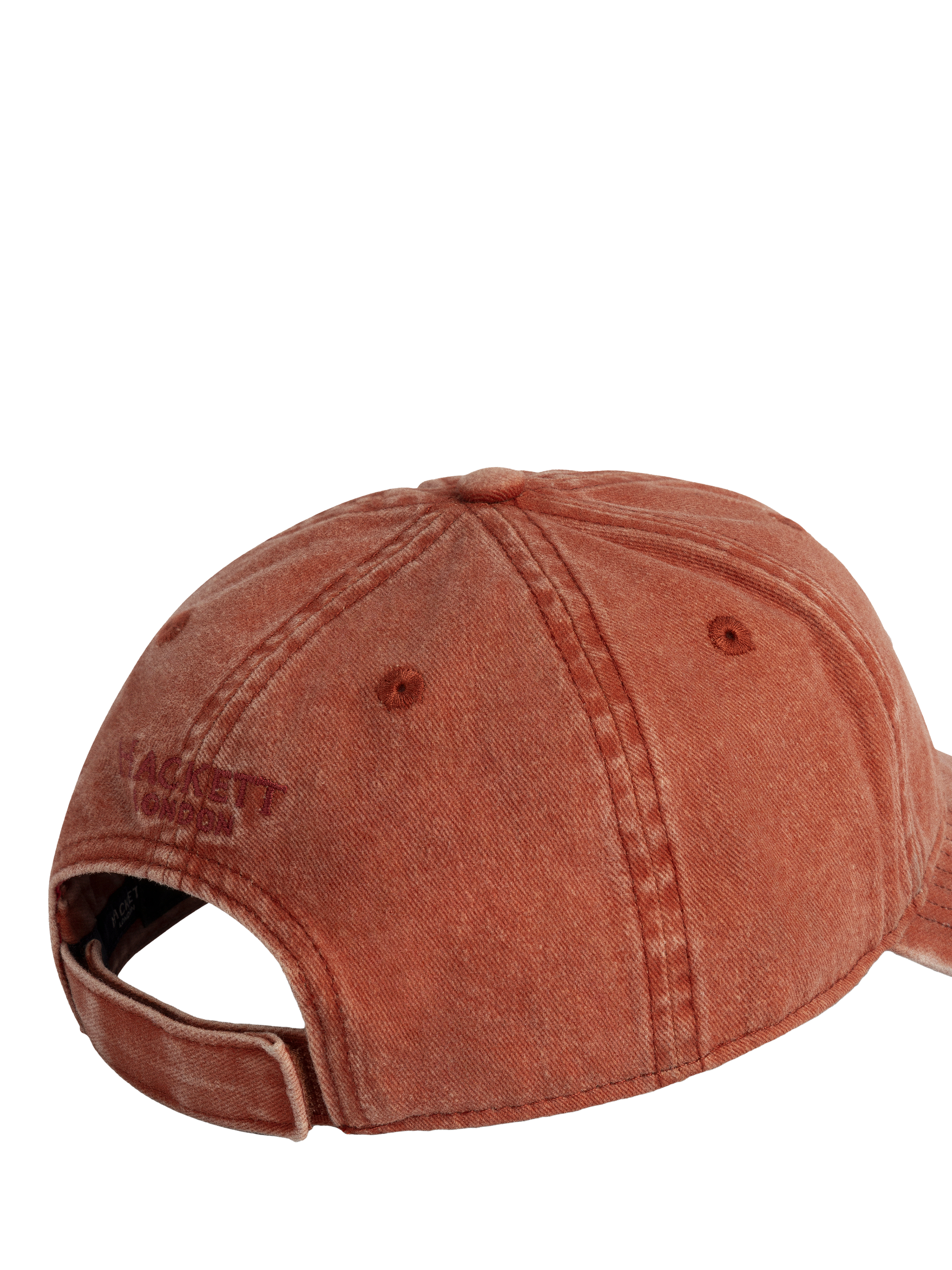 Product image 2 of 4, which shows Hackett London Heritage Cotton Baseball Cap, Cranberry Pink, One Size