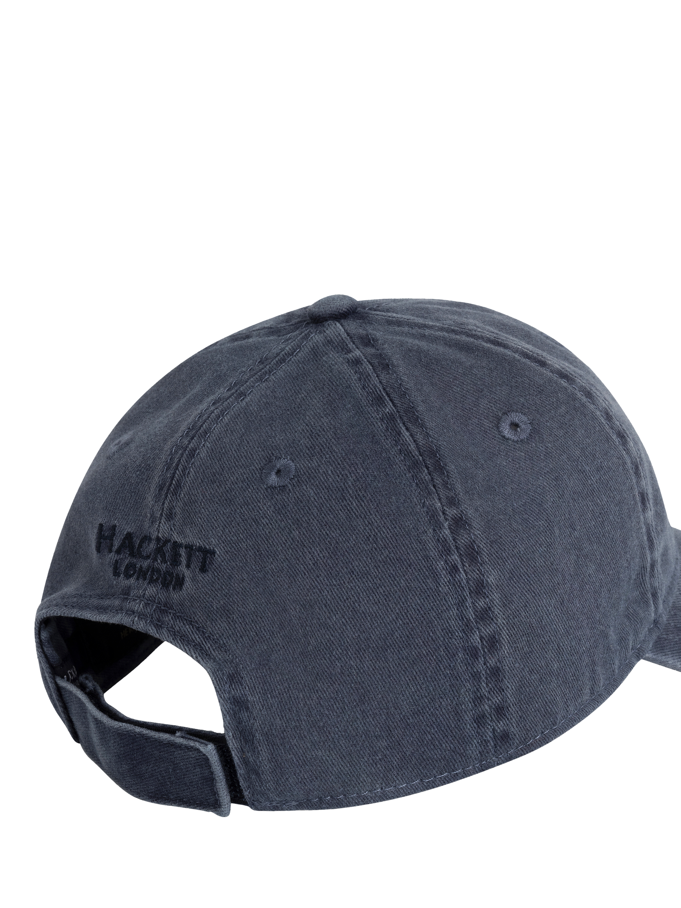 Product image 2 of 4, which shows Hackett London Heritage Cotton Baseball Cap, Ink Blue, One Size