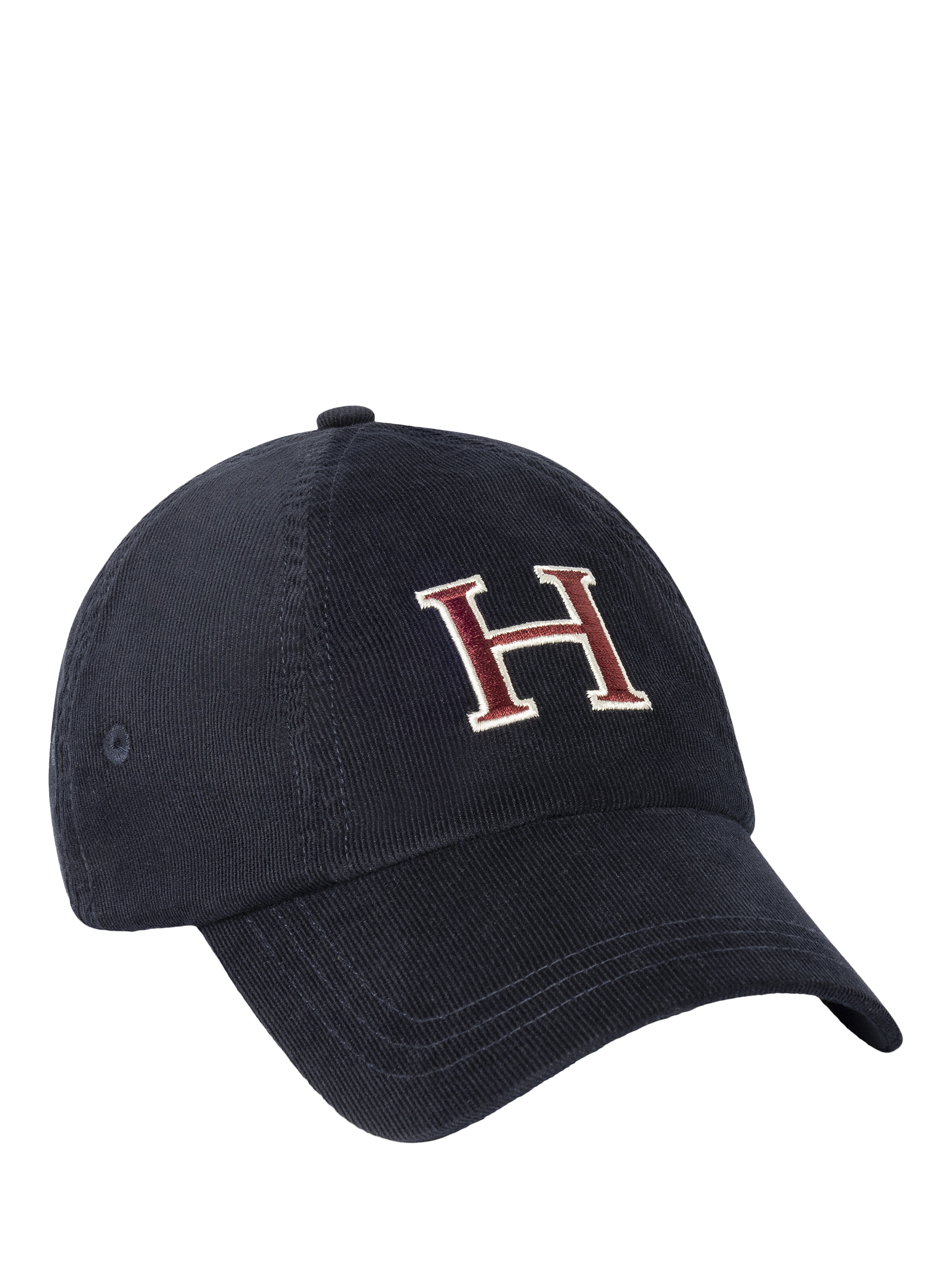 Product image 1 of 4, which shows Hackett London Corduroy Heritage Baseball Cap, Ink Blue, One Size