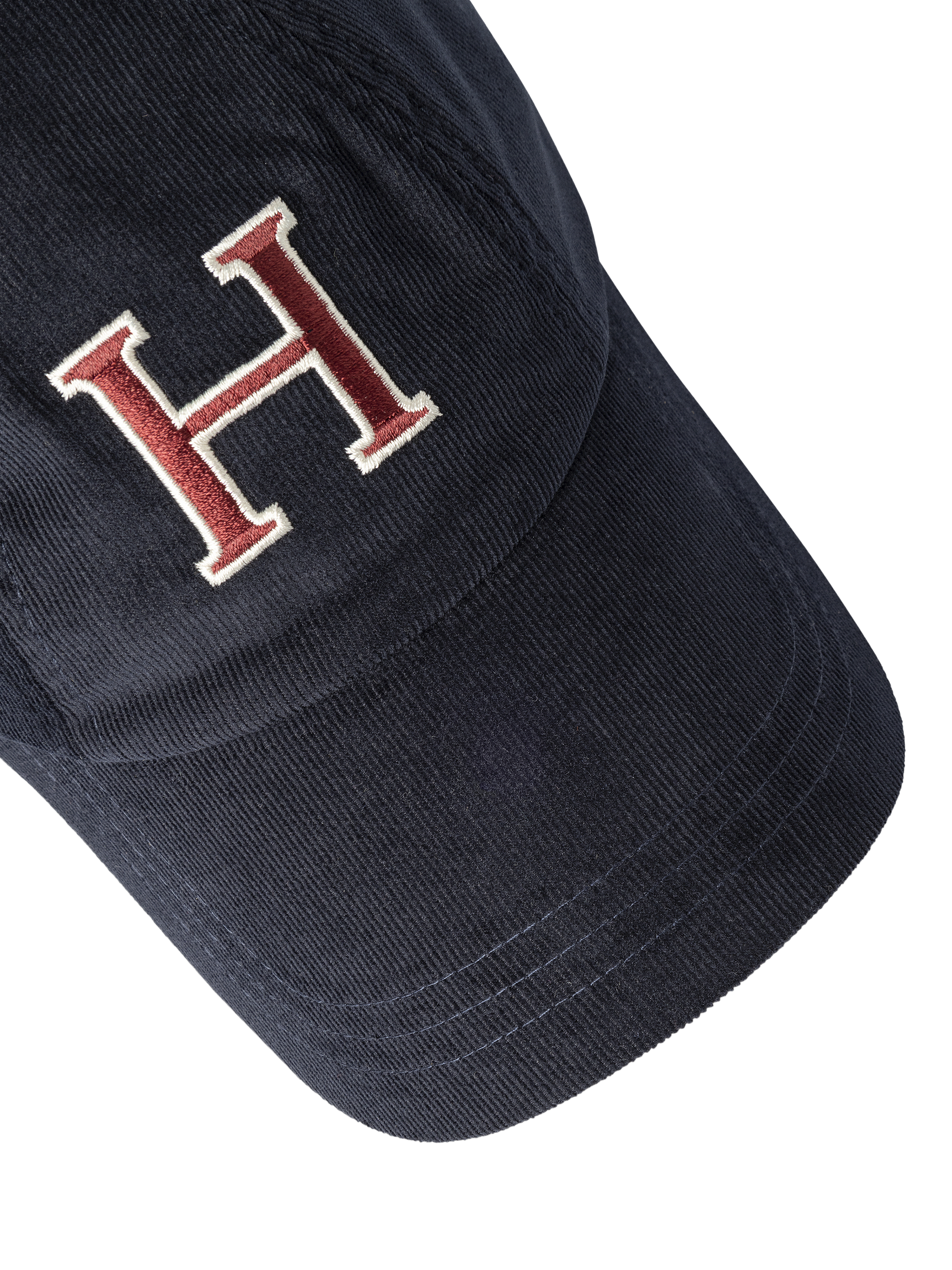 Product image 3 of 4, which shows Hackett London Corduroy Heritage Baseball Cap, Ink Blue, One Size