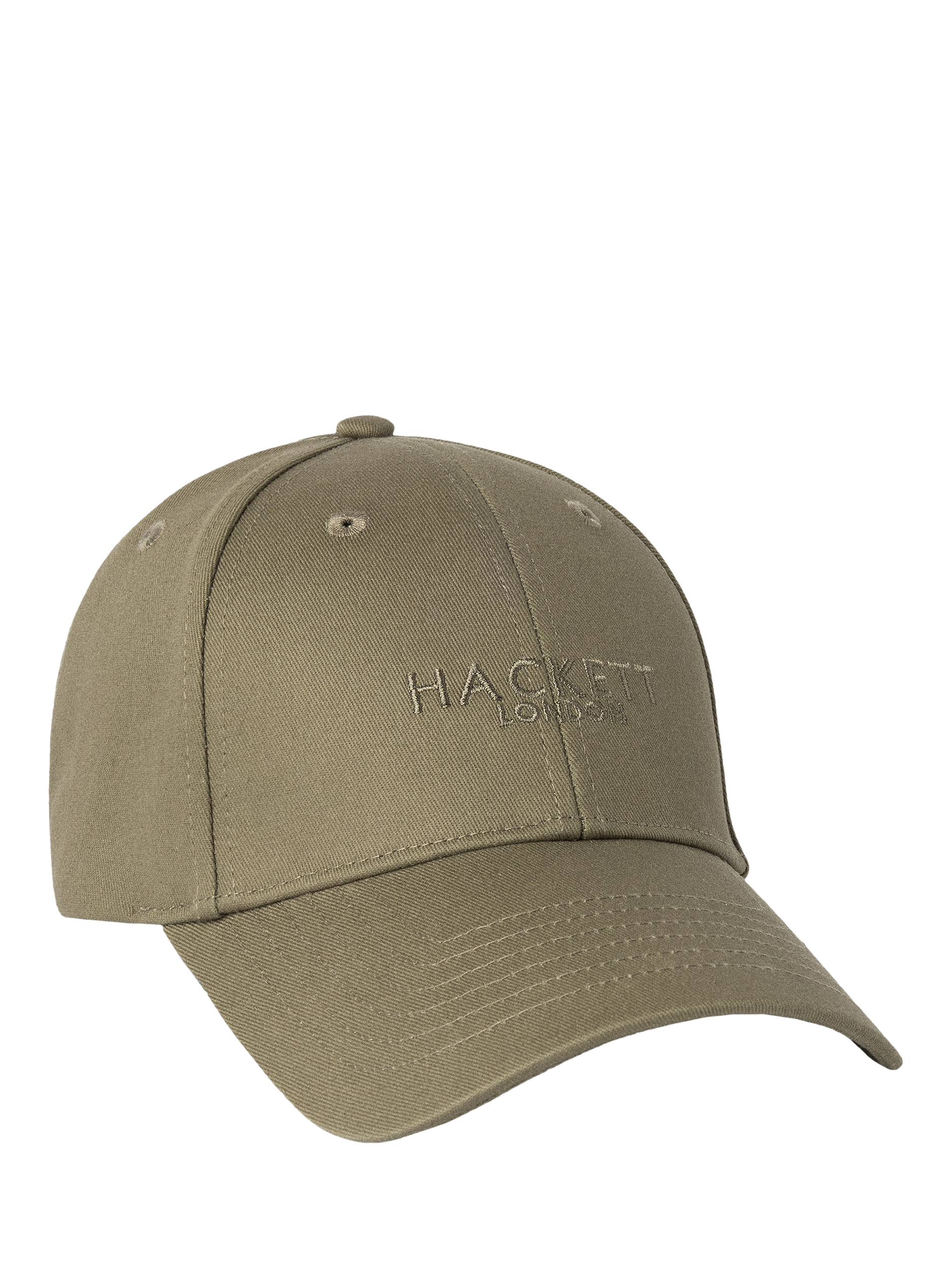 Product image 1 of 4, which shows Hackett London Logo Cotton Baseball Cap, Cargo Green, One Size