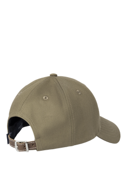 Hackett London Logo Cotton Baseball Cap - view 2, Cargo Green
